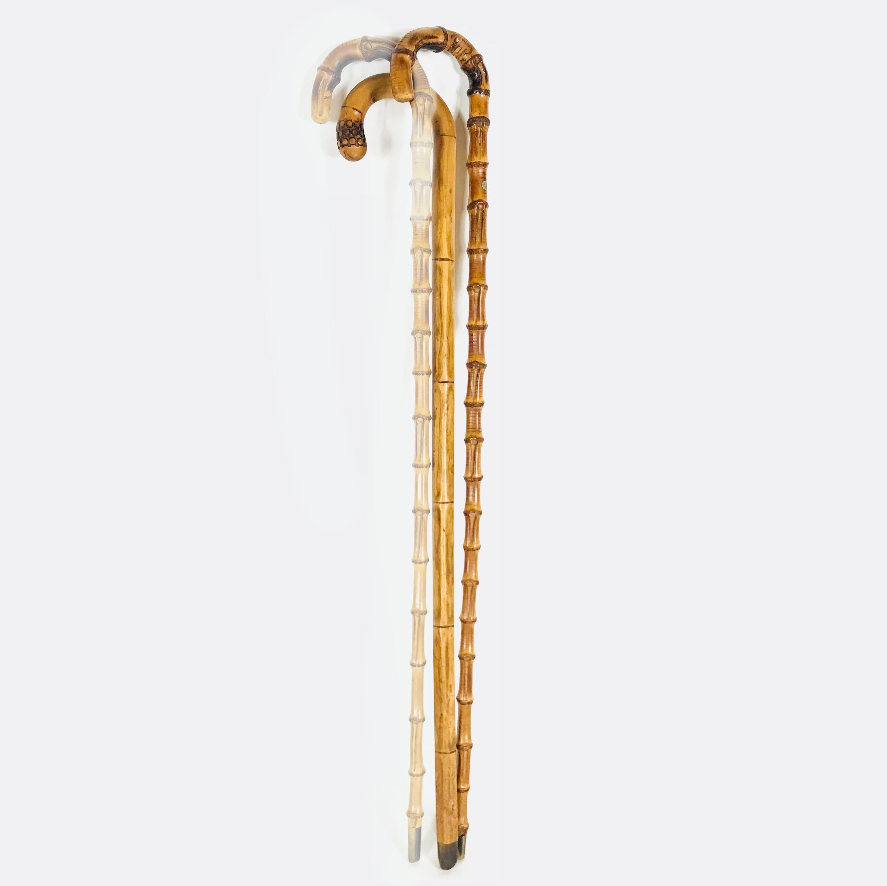 Fine bamboo walking cane made by Howell London, the walking stick is from a French collector. His collection included more than 500 canes.

After the purchase please let us know which walking stick do you prefer. There are only two sticks