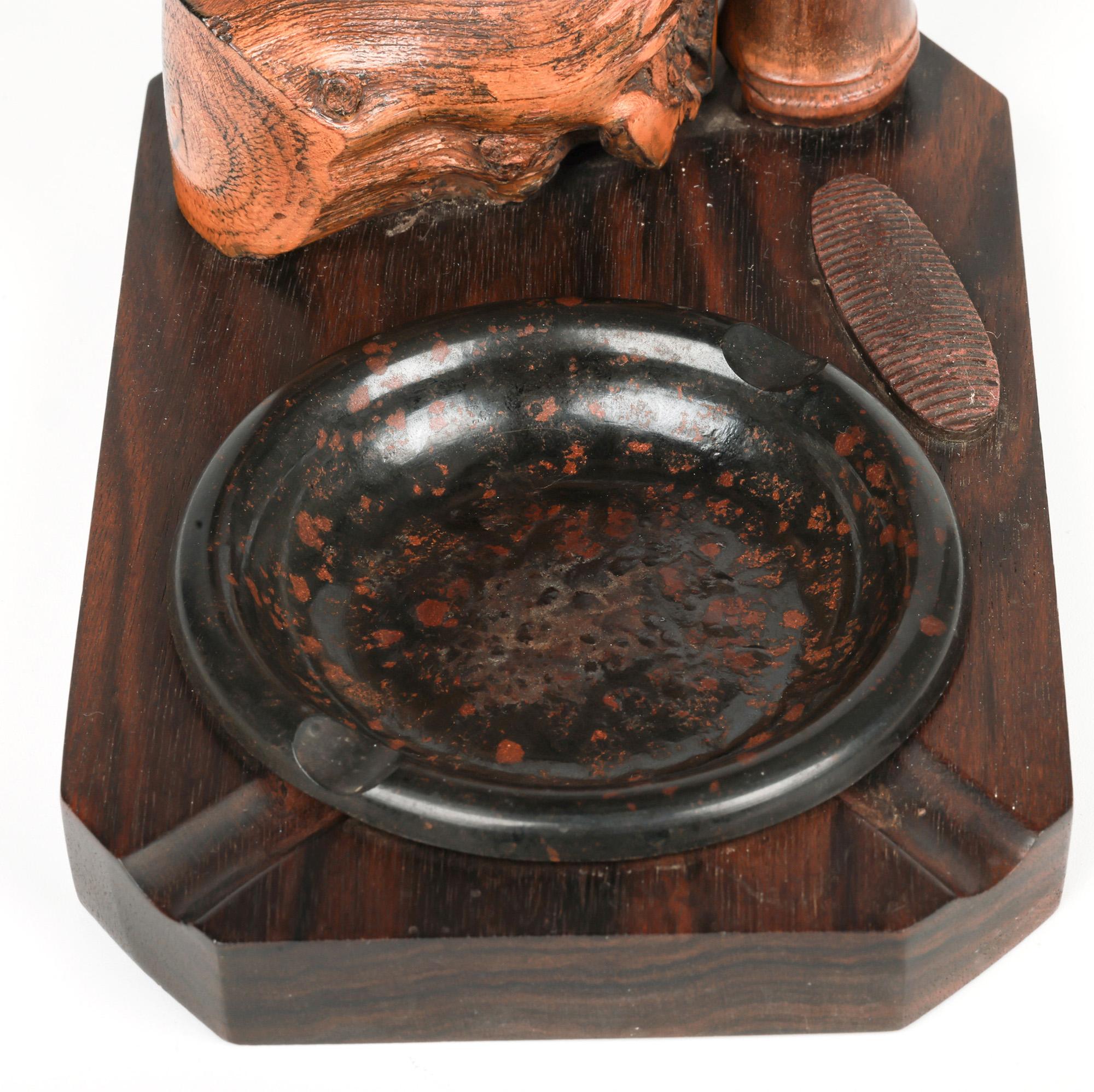 Henry Howell YZ Nut Bird Streichholzhalter, Schlagbolzen und Aschenbecher (Art déco) im Angebot