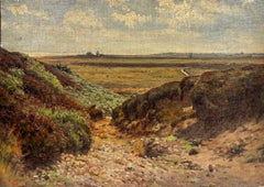 Dunwich near Southwold Suffolk Coast Antique British Impressionist Oil Painting 