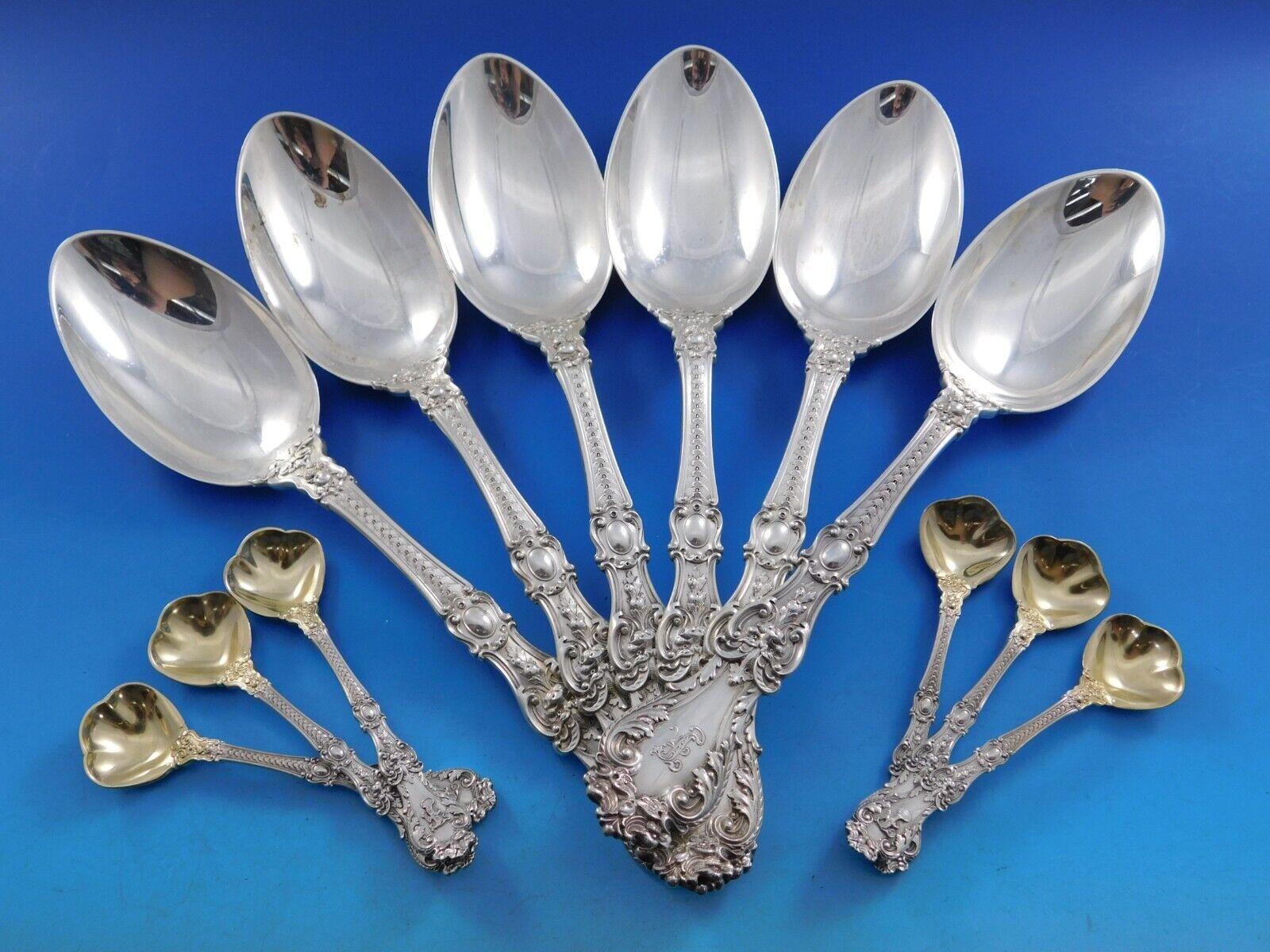 Henry II by Gorham Set di posate in argento sterling per 18 persone Servizio da tavola 278 pezzi in vendita 7