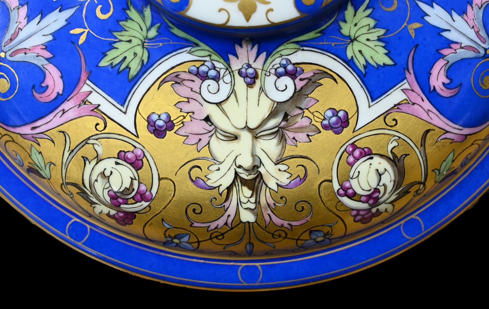 Gilt Henry II Cup from the Sèvres Manufactory For Sale