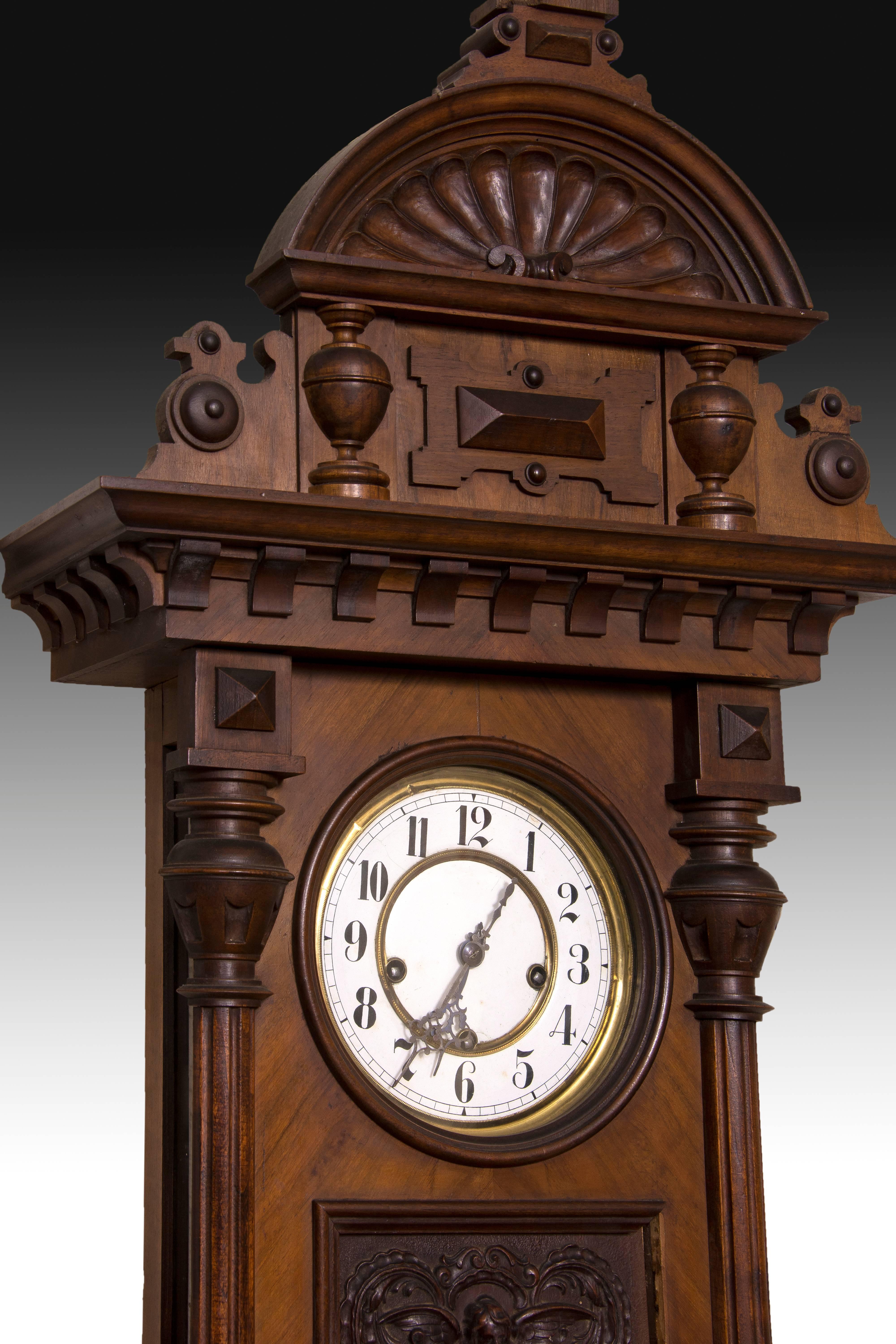 Neoclassical Henry II Style Pendulum Clock, 19th Century For Sale