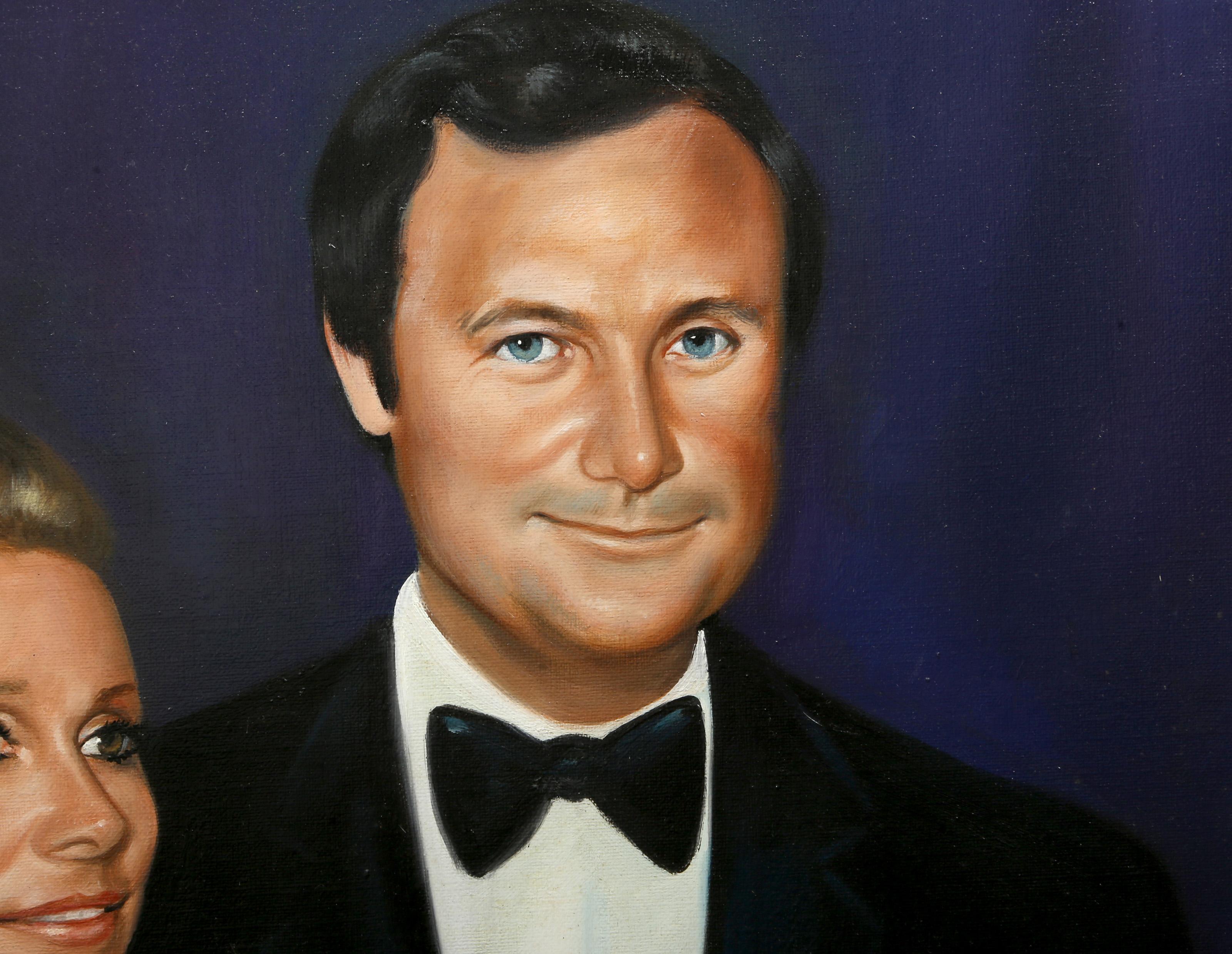 Ritratto di gala, dipinto a olio fotorealista di Henry Imms in vendita 1