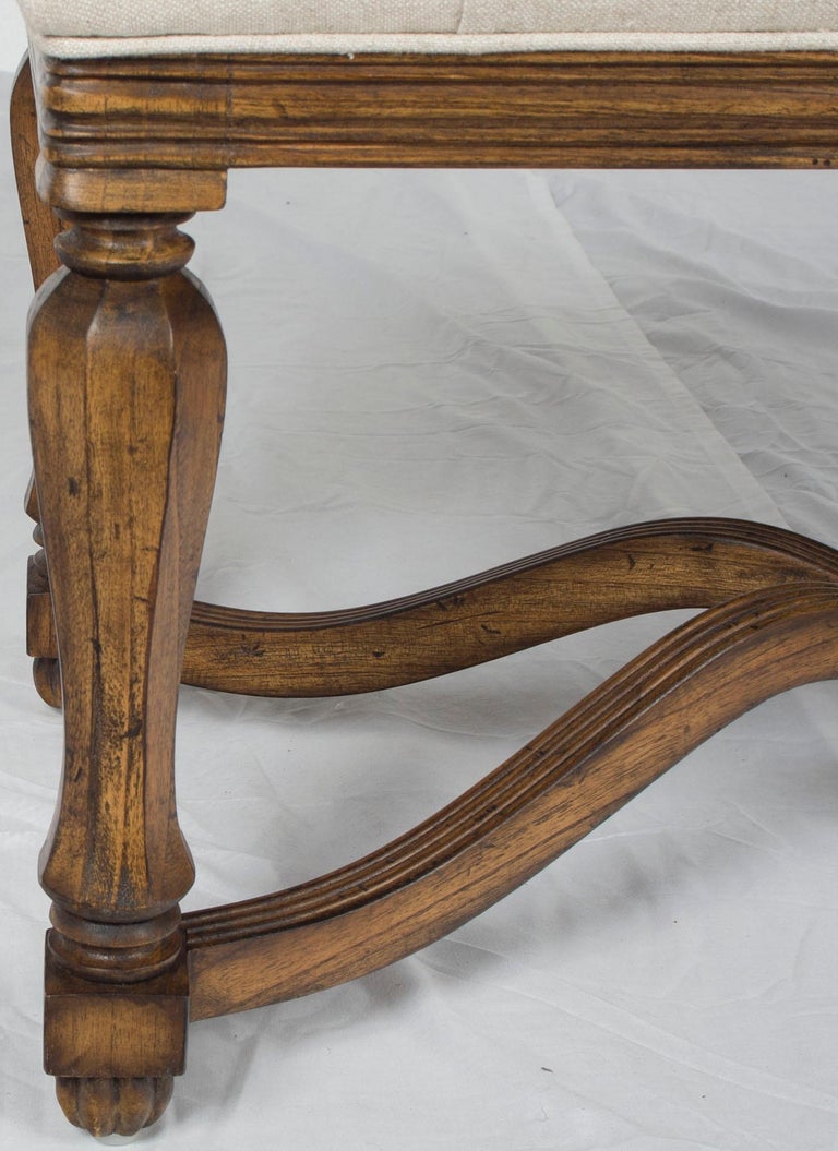 Henry IV Style Small Upholstered Bench Stool Ottoman at 1stDibs