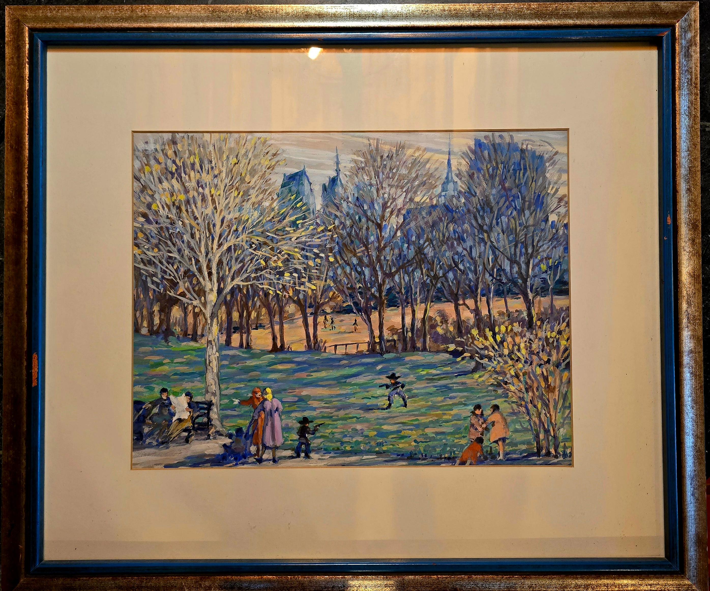 Sechs Gewehre – Painting von Henry Ives Cobb, Jr.