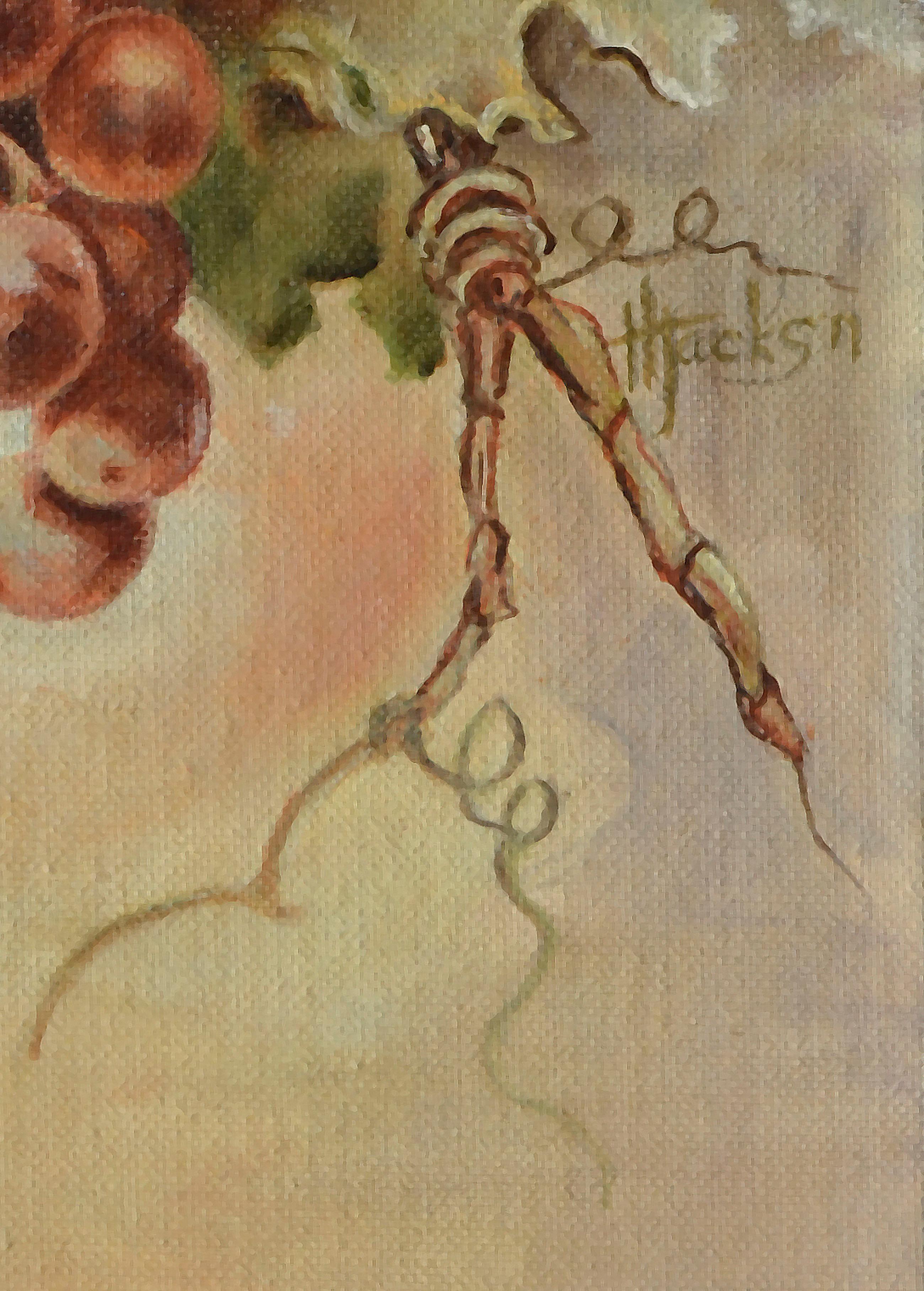 Nature morte de raisins du milieu du siècle dernier  - Impressionnisme américain Painting par Henry Jackson