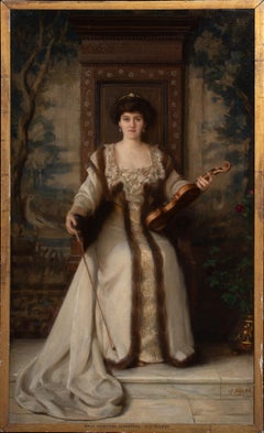Portrait of Maud Ernestine (Rendel) Gladstone CBE (1865 - 1941), dated 1908  