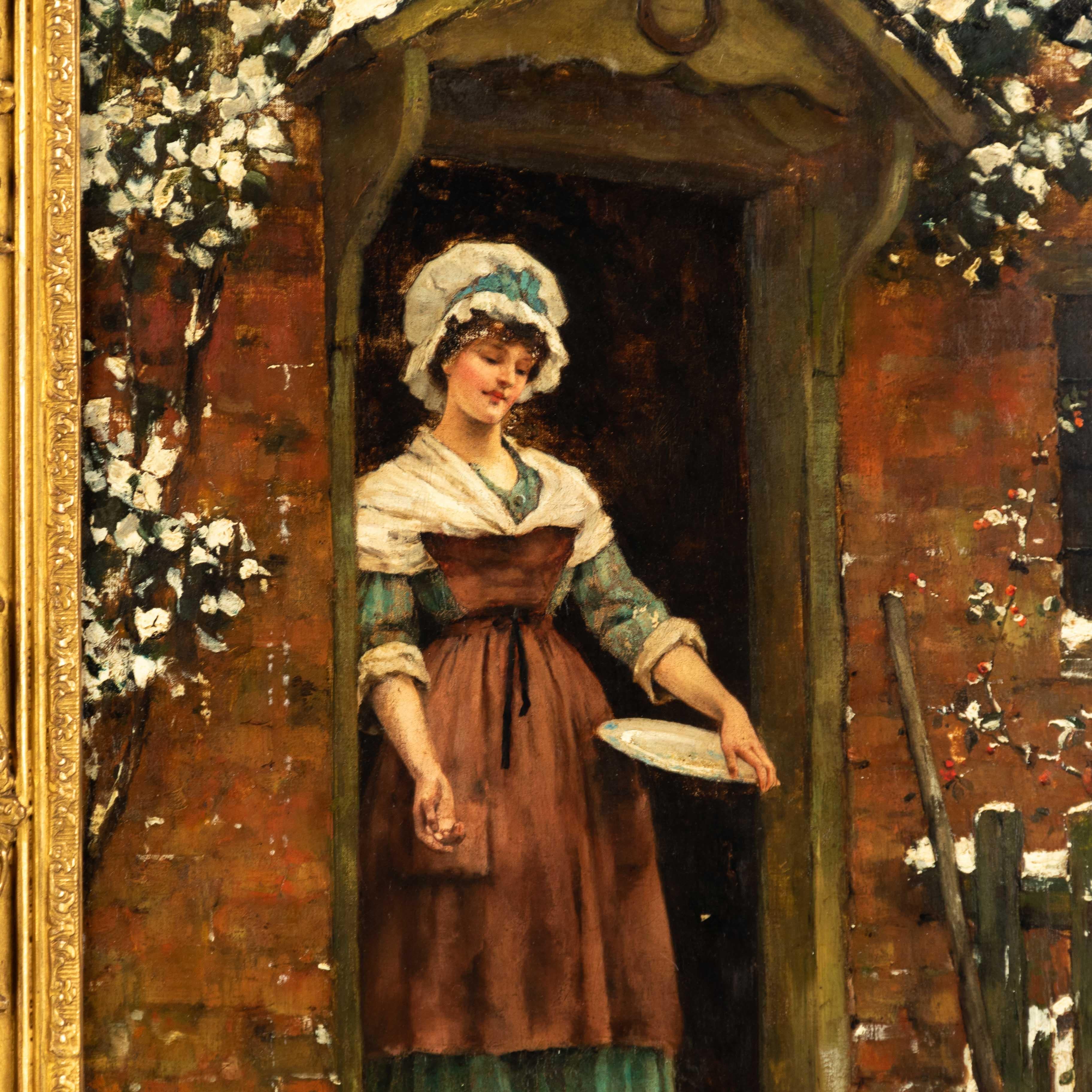 Henry John Yeend King (1855-1924) Signiertes Öl auf Leinwand Gemälde im Zustand „Gut“ im Angebot in Nottingham, GB