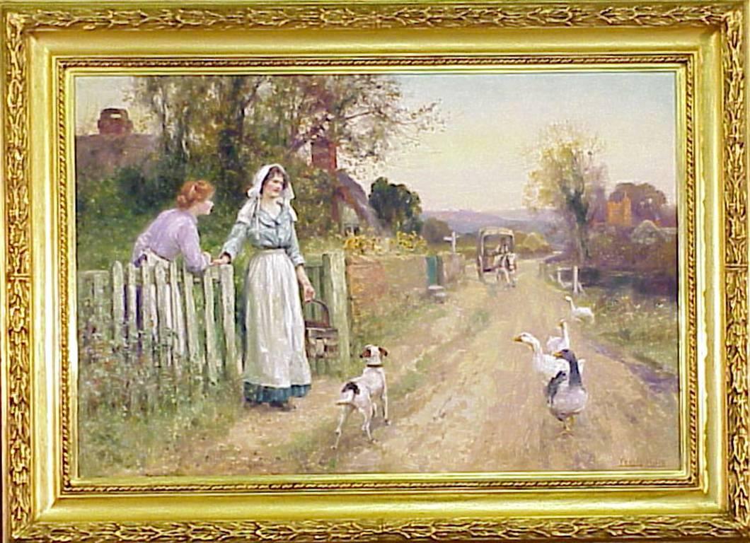 A Summers Day in the Country - Painting by Henry John Yeend King