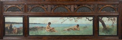 Triptych Of Maidens In Spring, circa 1900