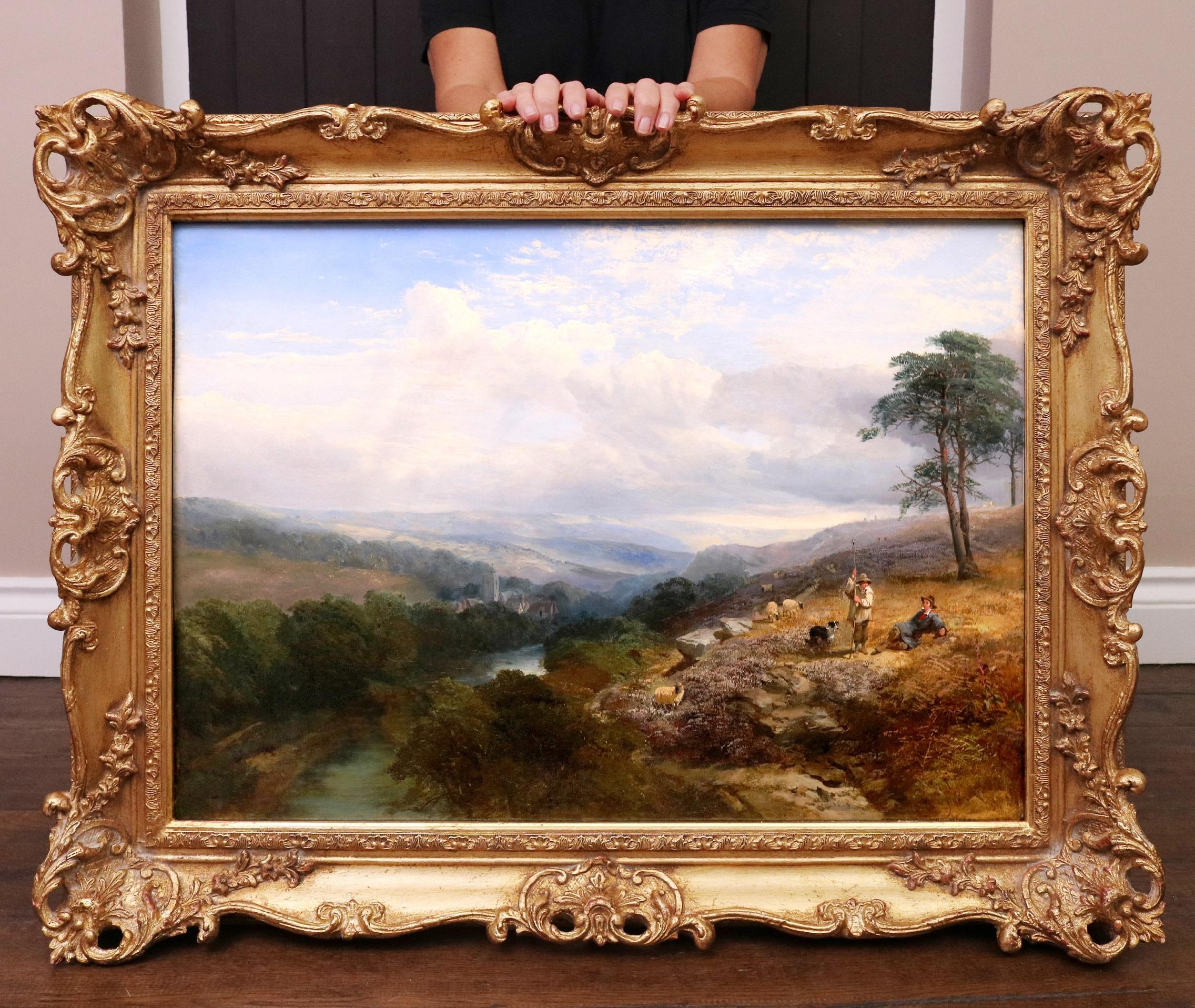 Henry Jutsum  Animal Painting - Above Knaresborough -
