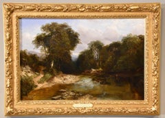 Oil Painting by Henry Jutsum "A Quiet Stretch of the River"