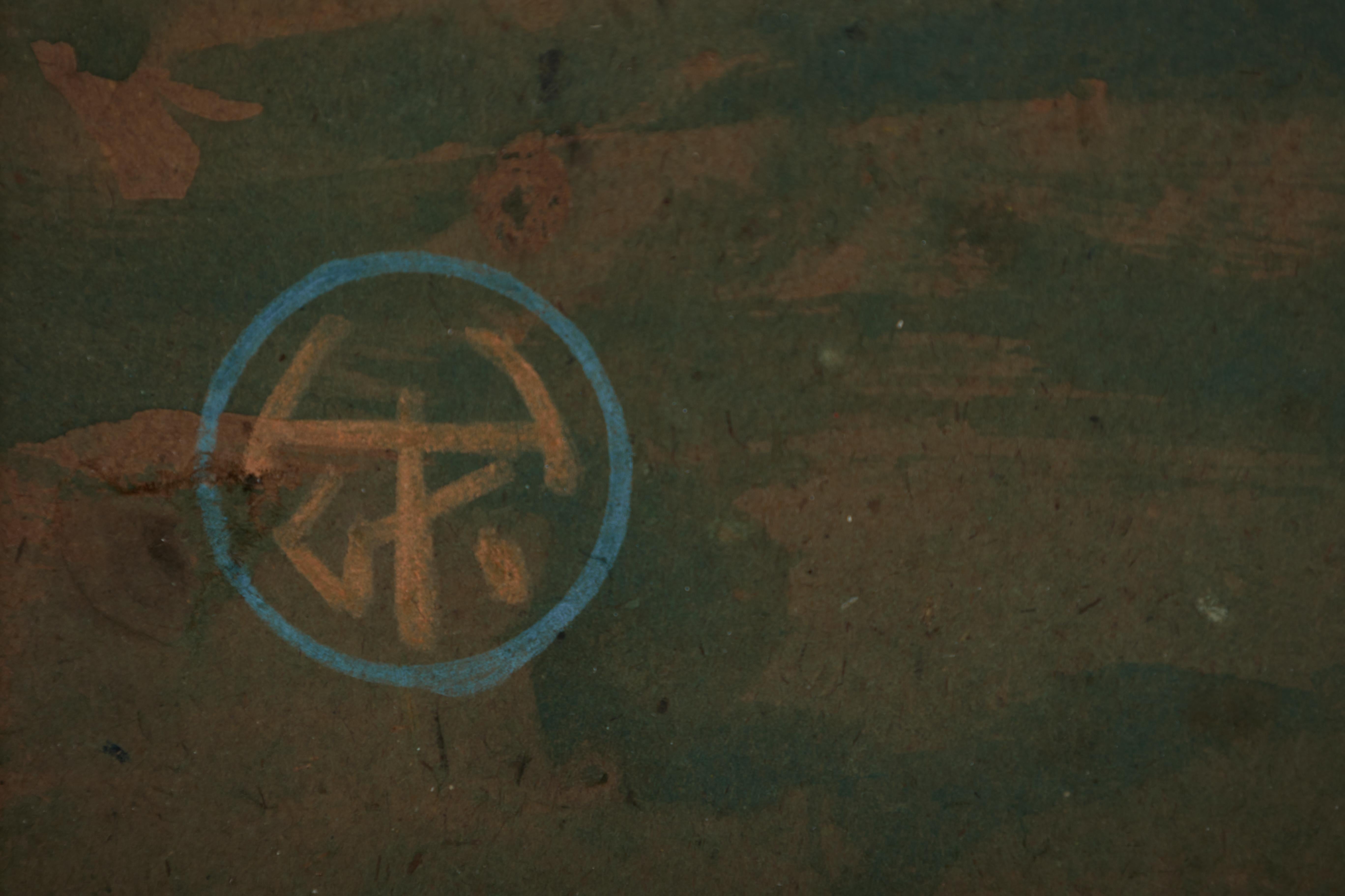 Signore nel cortile di una chiesa in un pomeriggio ombroso, Scuola di Cleveland dei primi del Novecento in vendita 1