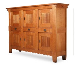 Henry Kjaernulf Large Oak Danish Cabinet, 1960s