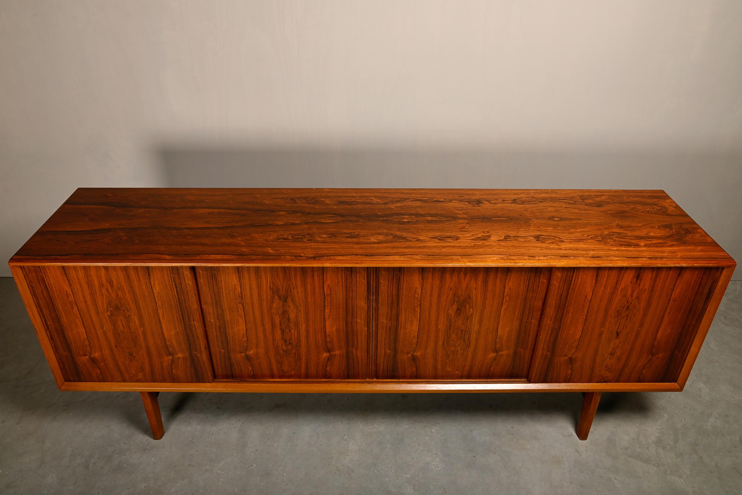 Henry Kjærnulf large Sideboard in rosewood for Bruno Hansen, Denmark 1960s 3