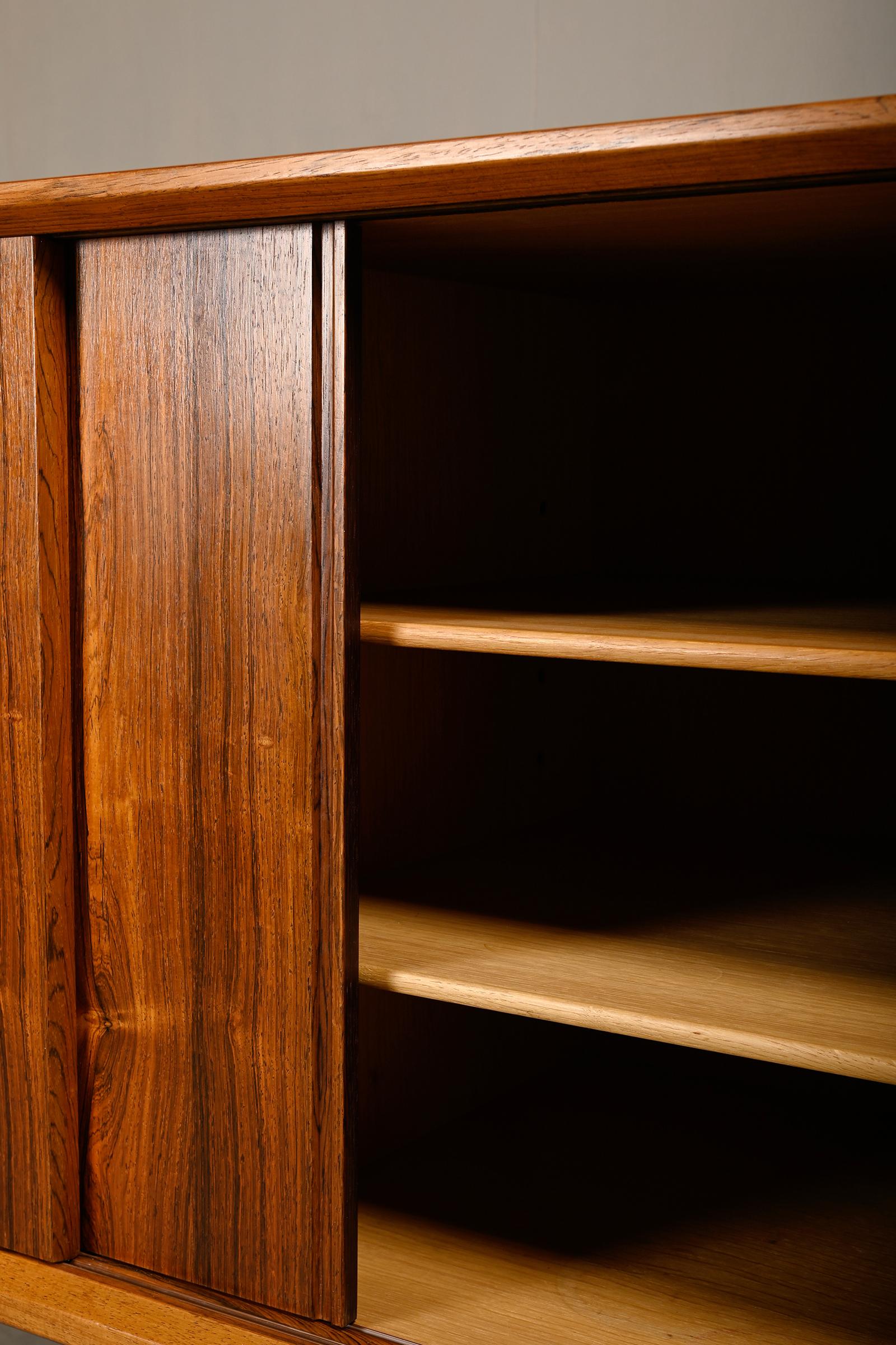 Henry Kjærnulf large Sideboard in rosewood for Bruno Hansen, Denmark 1960s 7