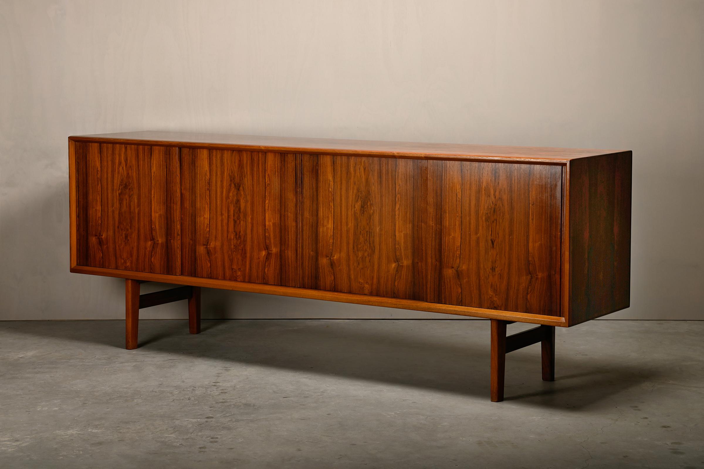 Henry Kjærnulf large Sideboard in rosewood for Bruno Hansen, Denmark 1960s 1