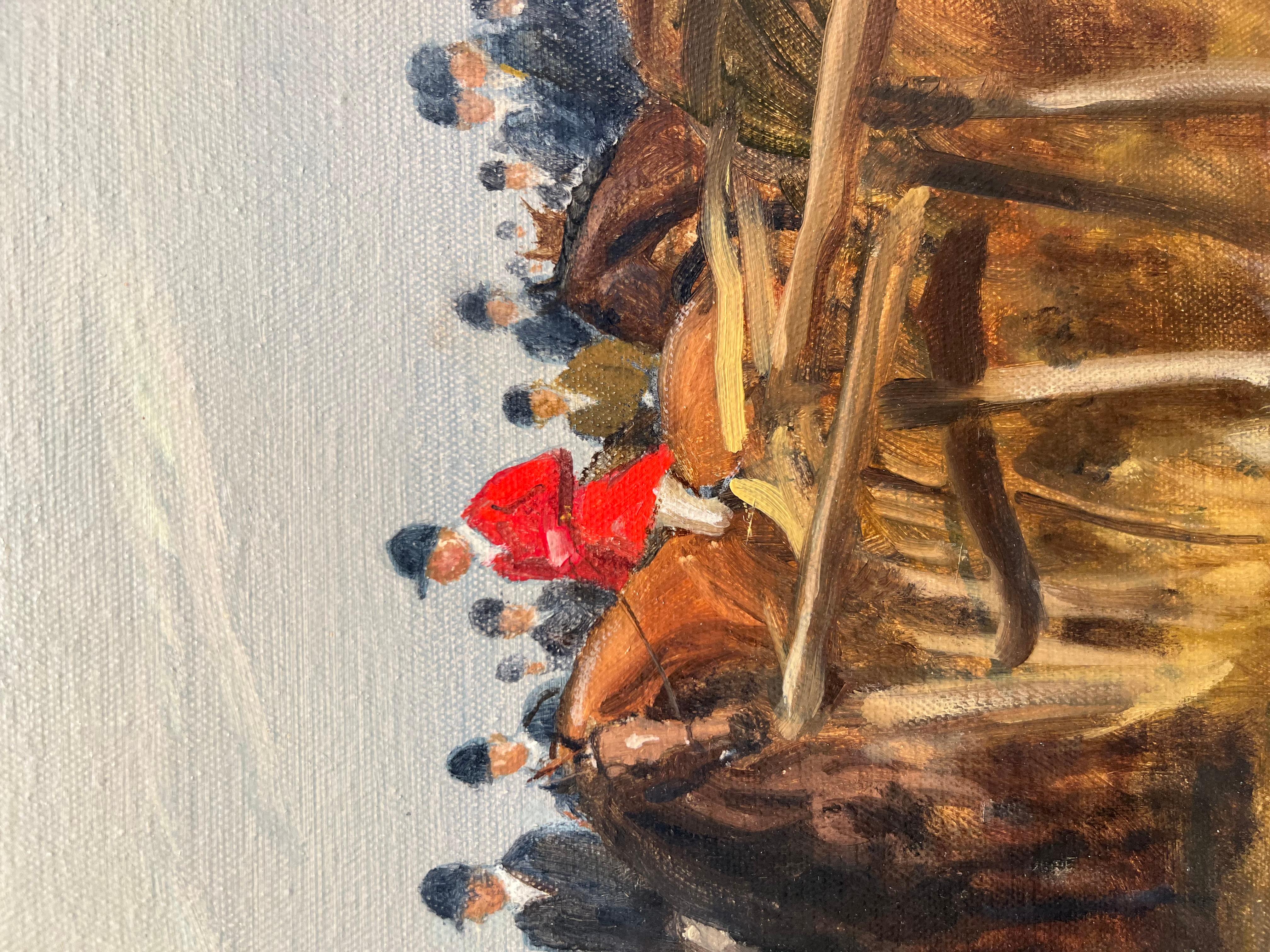The Belvoir, Checked - Painting by Henry Koehler