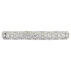 Henry Kohn Sons Diamond Platinum Edwardian Brooch