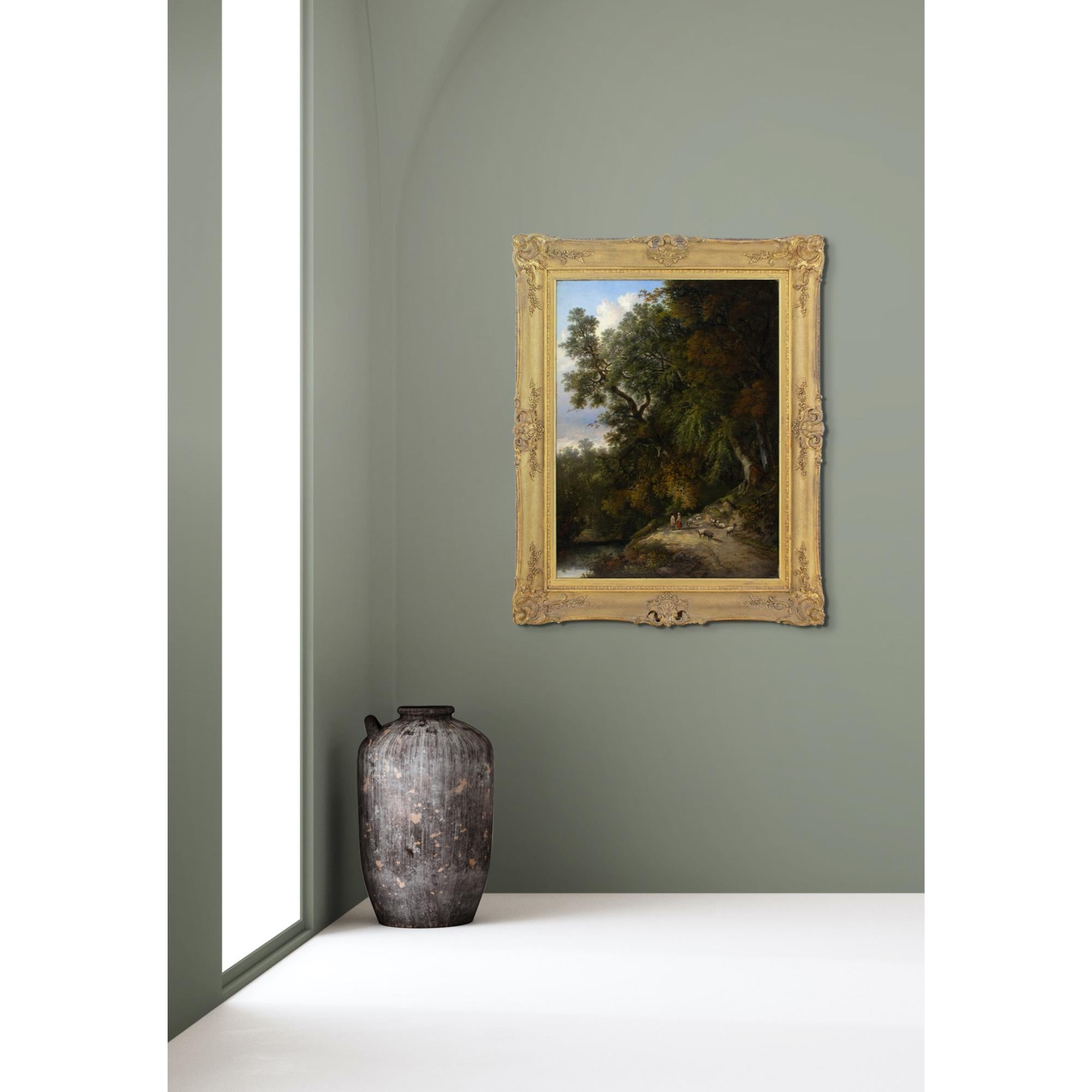 Henry Ladbrooke, Scena vicino a Walsingham, Norfolk, Pittura a olio 3