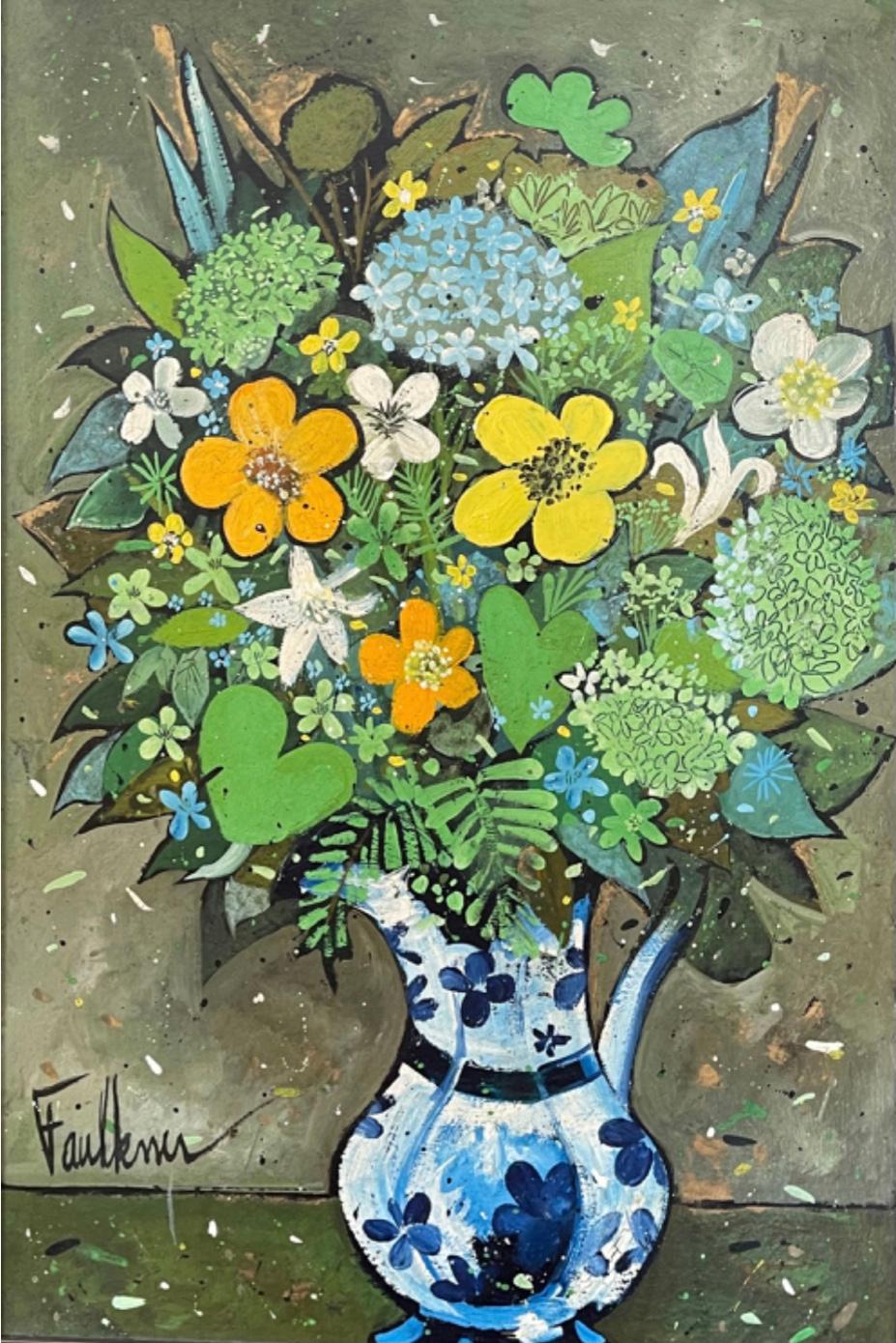 Henry Lawrence Faulkner Still-Life Painting - Floral II