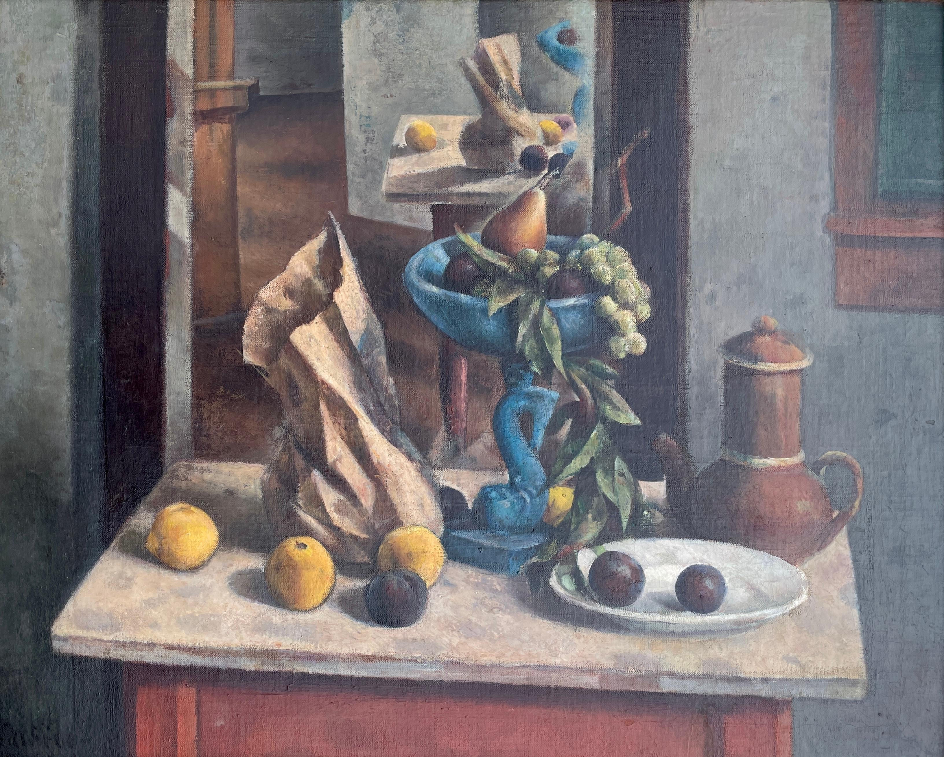 Exceptional modernist still life by Henry Lee McFee. 

The Blue Compote (1930-31)
Oil on canvas
24