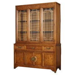 Henry Link Asian Display Cabinet With Lights Burl "Mandarin" Collection