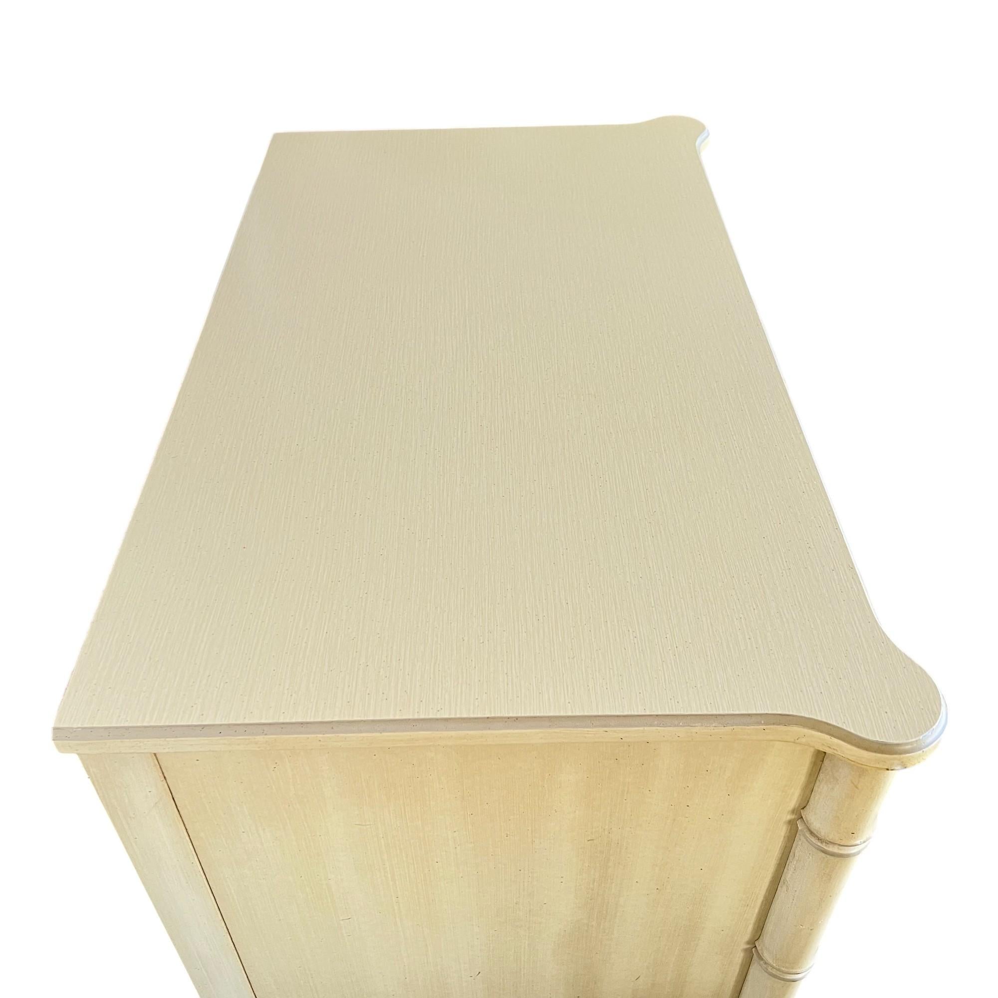 Henry Link Bali Hai Faux Bamboo Highboy Dresser, 1970s For Sale 1