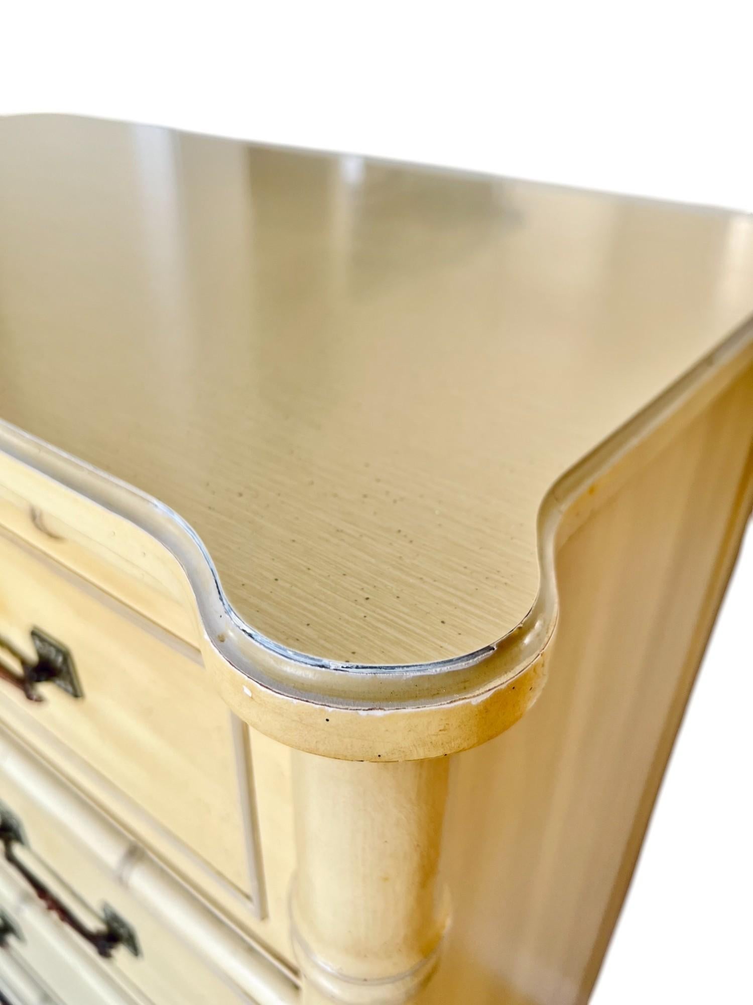 Henry Link Bali Hai Faux Bamboo Highboy Dresser, 1970s For Sale 2