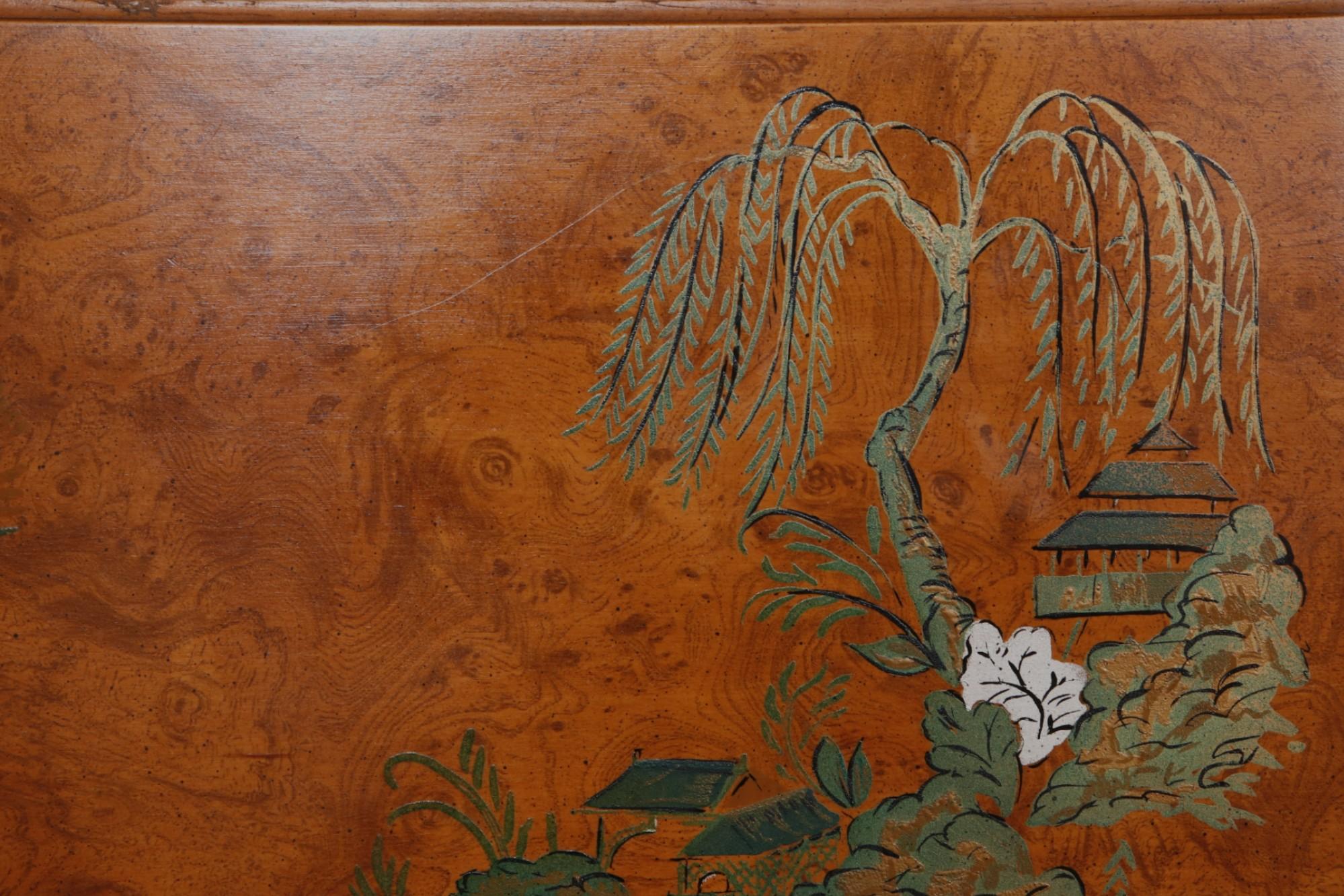 Henry Link Chinoiserie King Size Headboard In Good Condition For Sale In Bradenton, FL