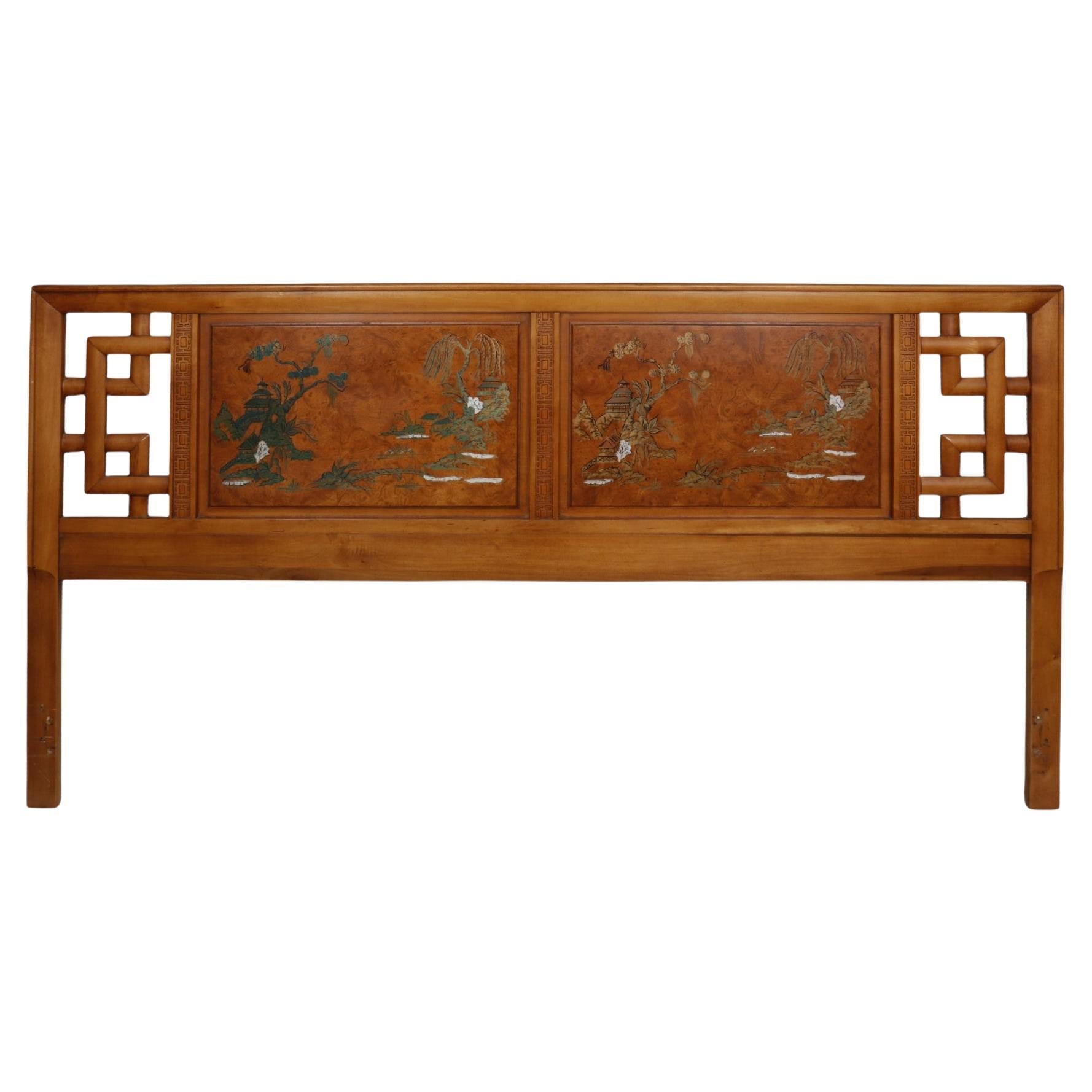 Henry Link Chinoiserie King Size Headboard For Sale