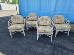 Henry Link Faux Bamboo Club  Chairs Set Of Four