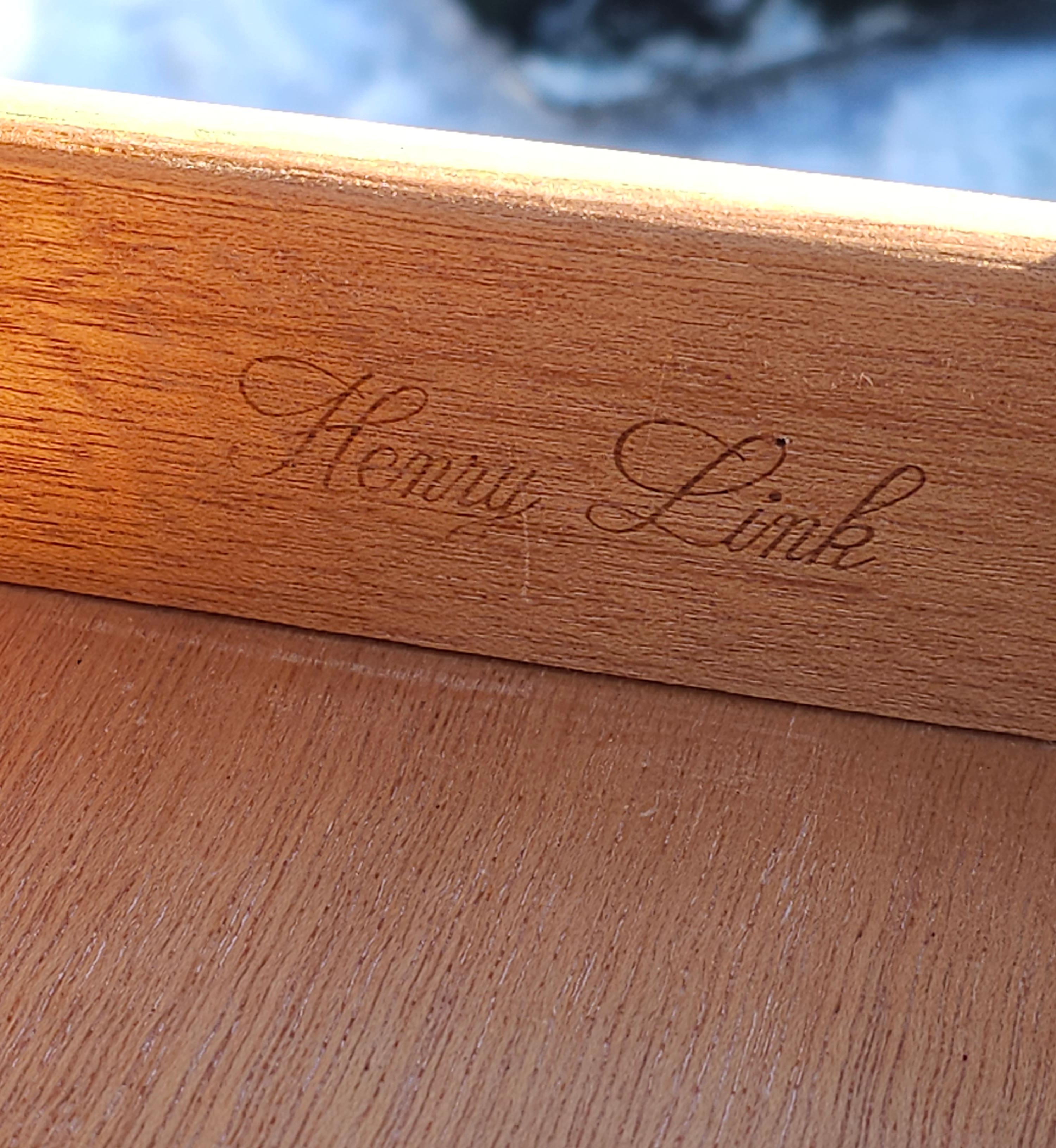 Henry Link Furniture Ornate and Partial Gilt Lighted Hutched Desk For Sale 6