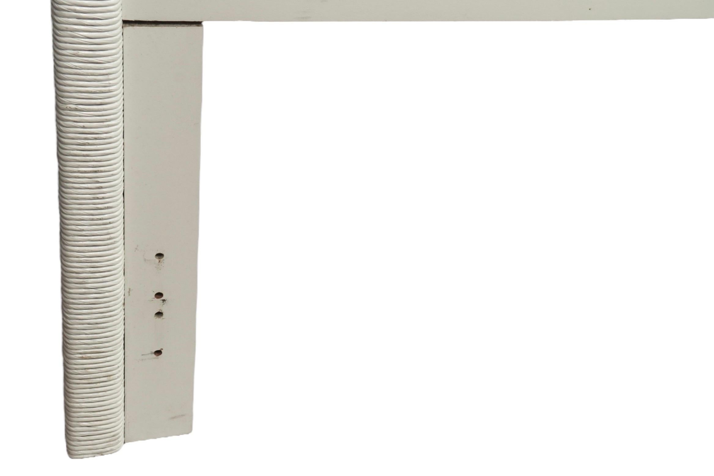 Henry Link King Size White Wicker Headboard For Sale 1