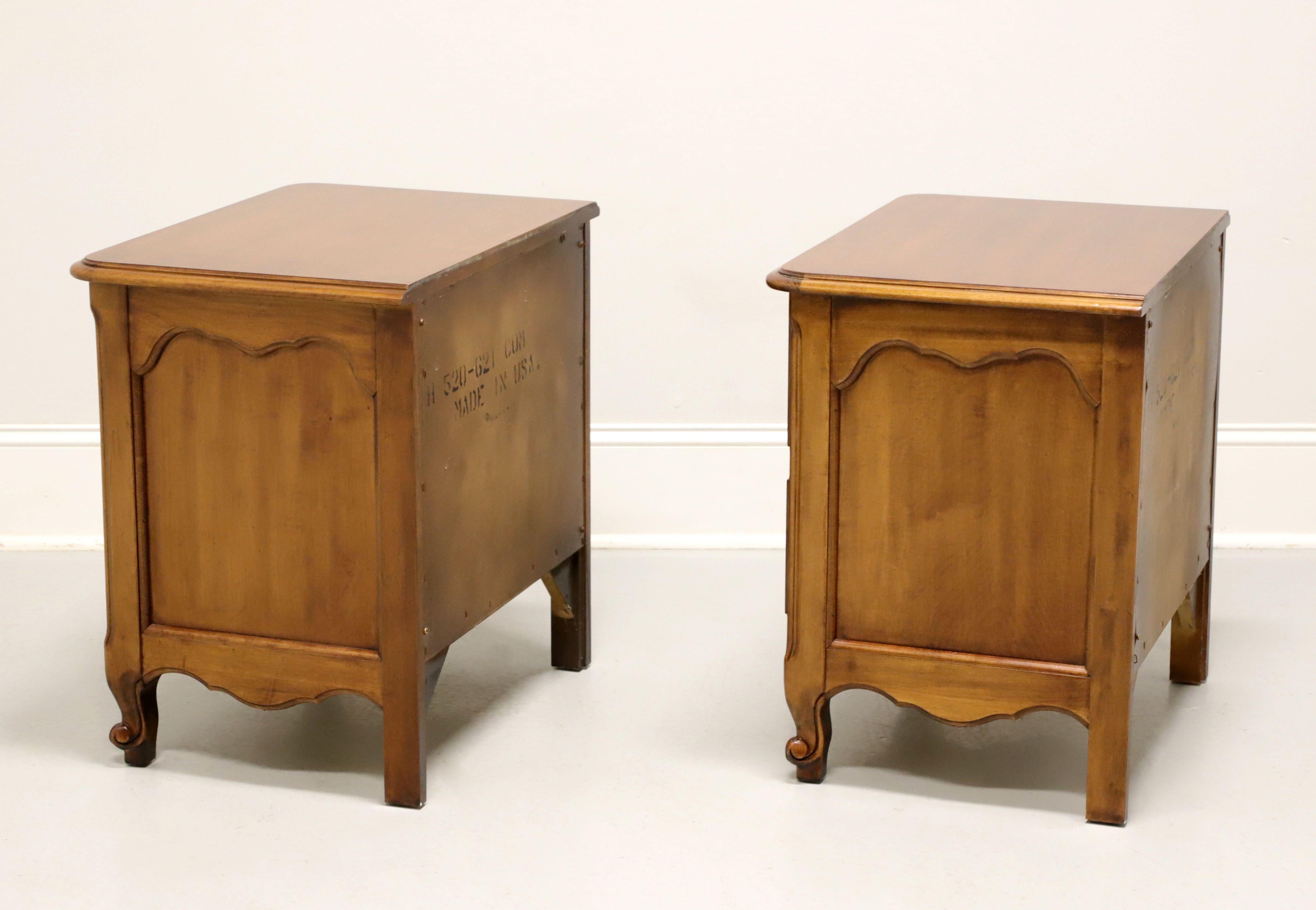 American HENRY LINK Margaux Collection Cherry French Country Louis XV Nightstands - Pair