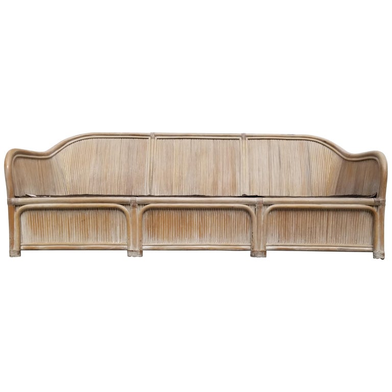 Henry Link Split Reed Bamboo Sofa at 1stDibs henry link wicker sofa