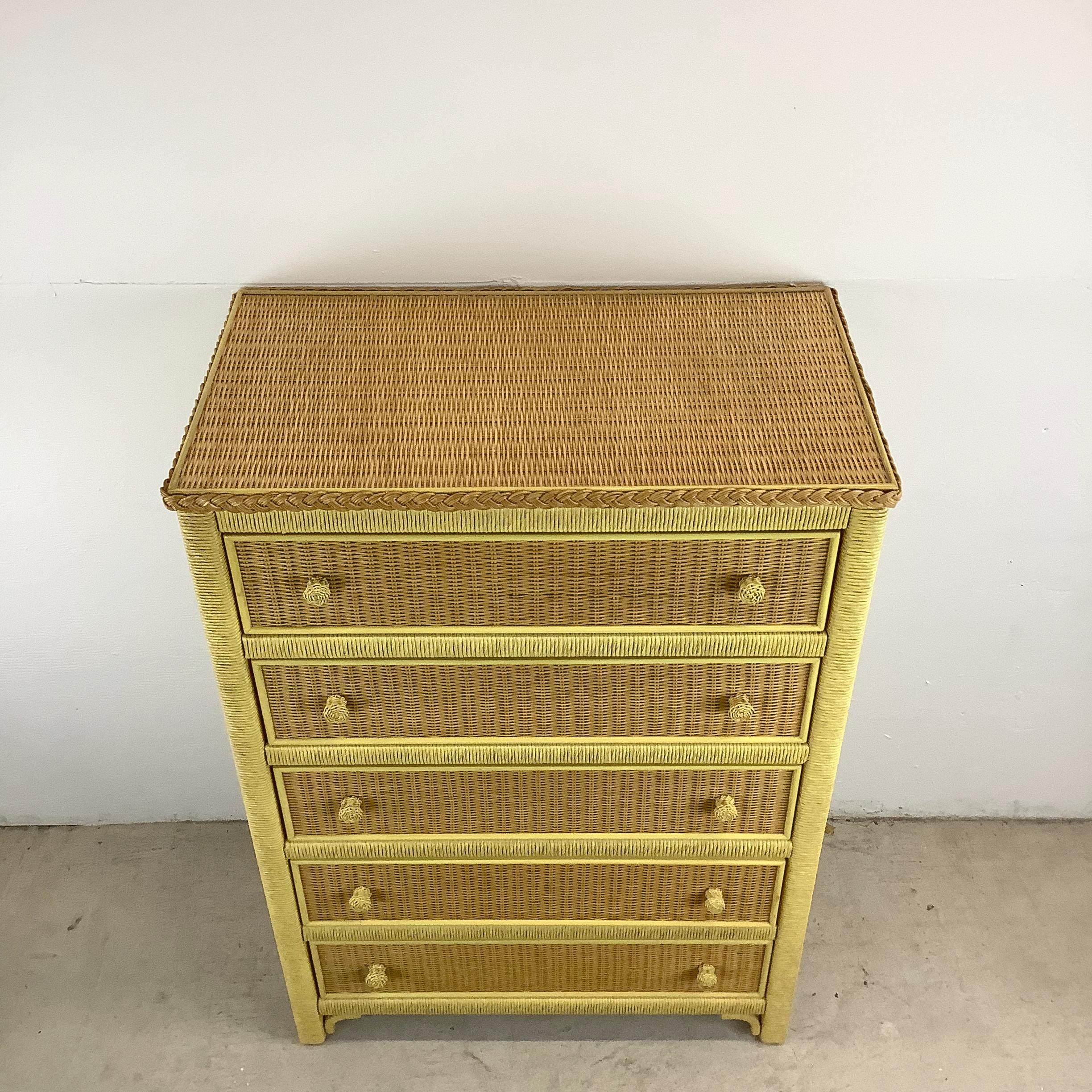 wicker dresser for sale