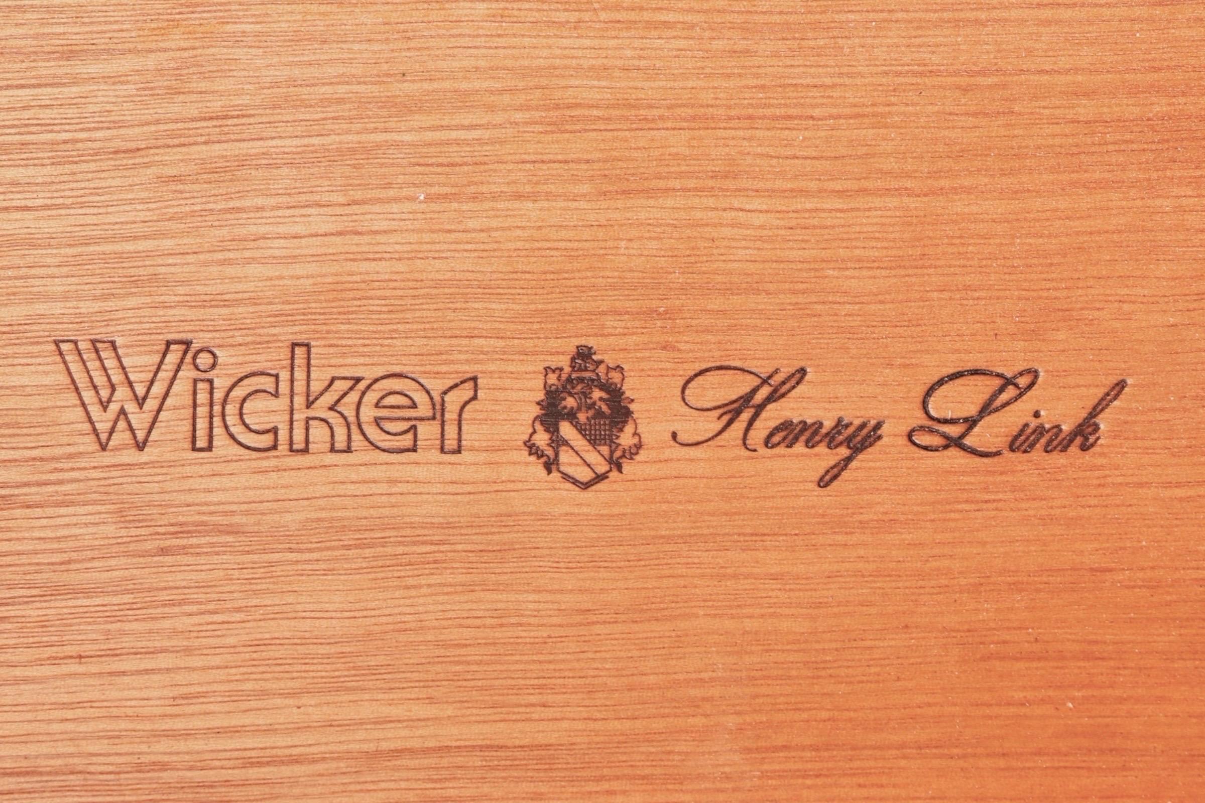 Henry Link Wicker Nightstands, a Pair 2