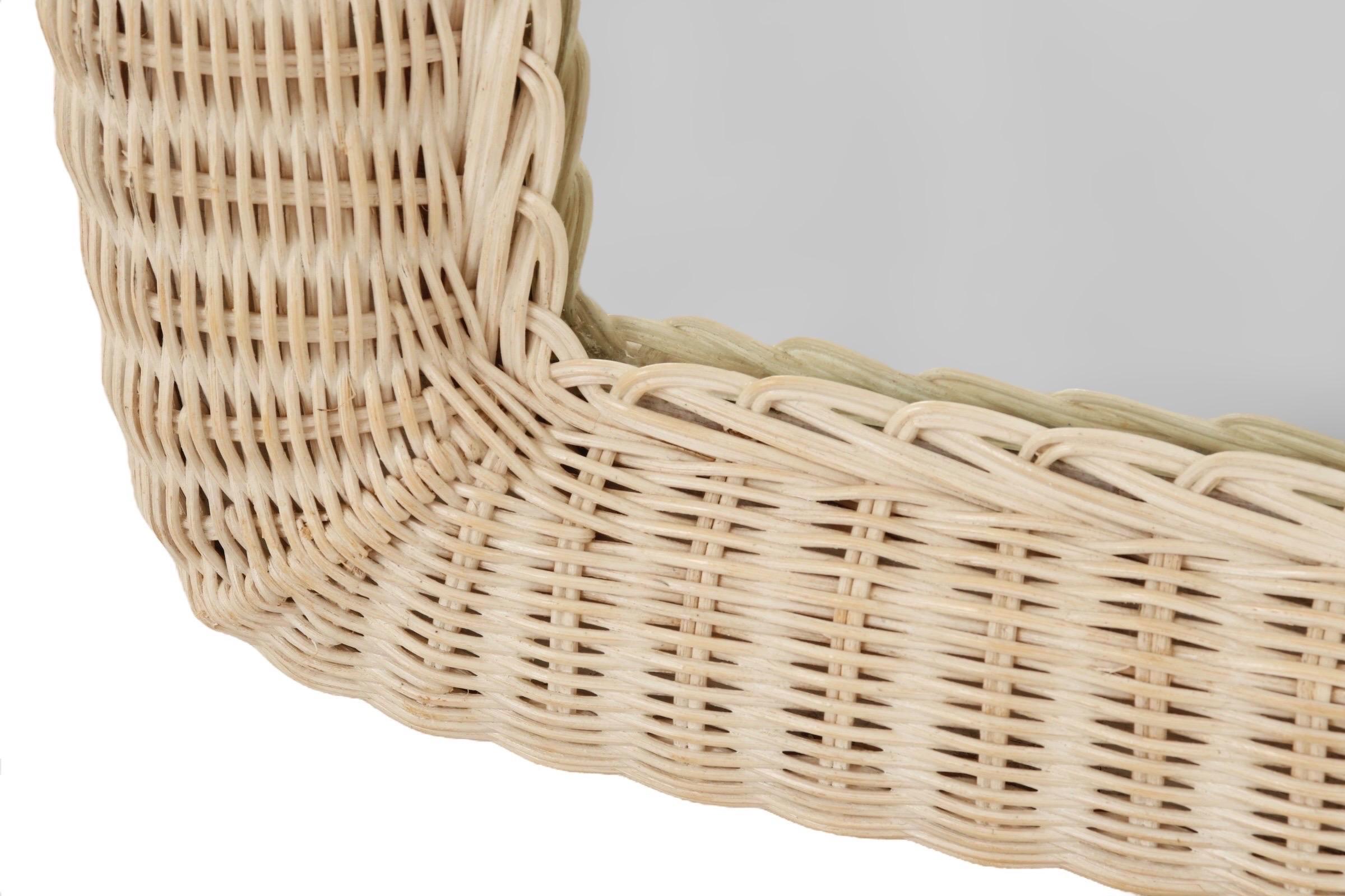 Henry Link Wicker Wall Mirror 1