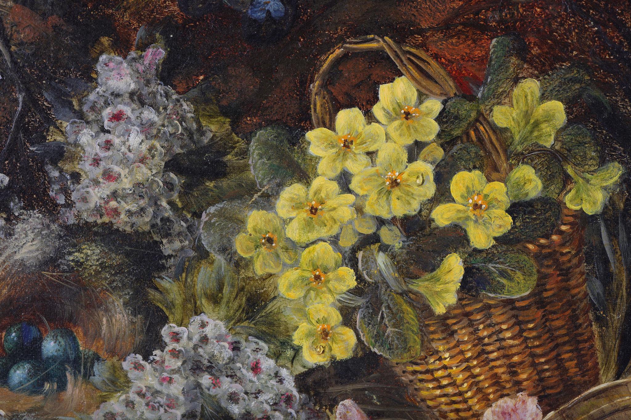 Ein Stillleben mit Blumen im Angebot 2