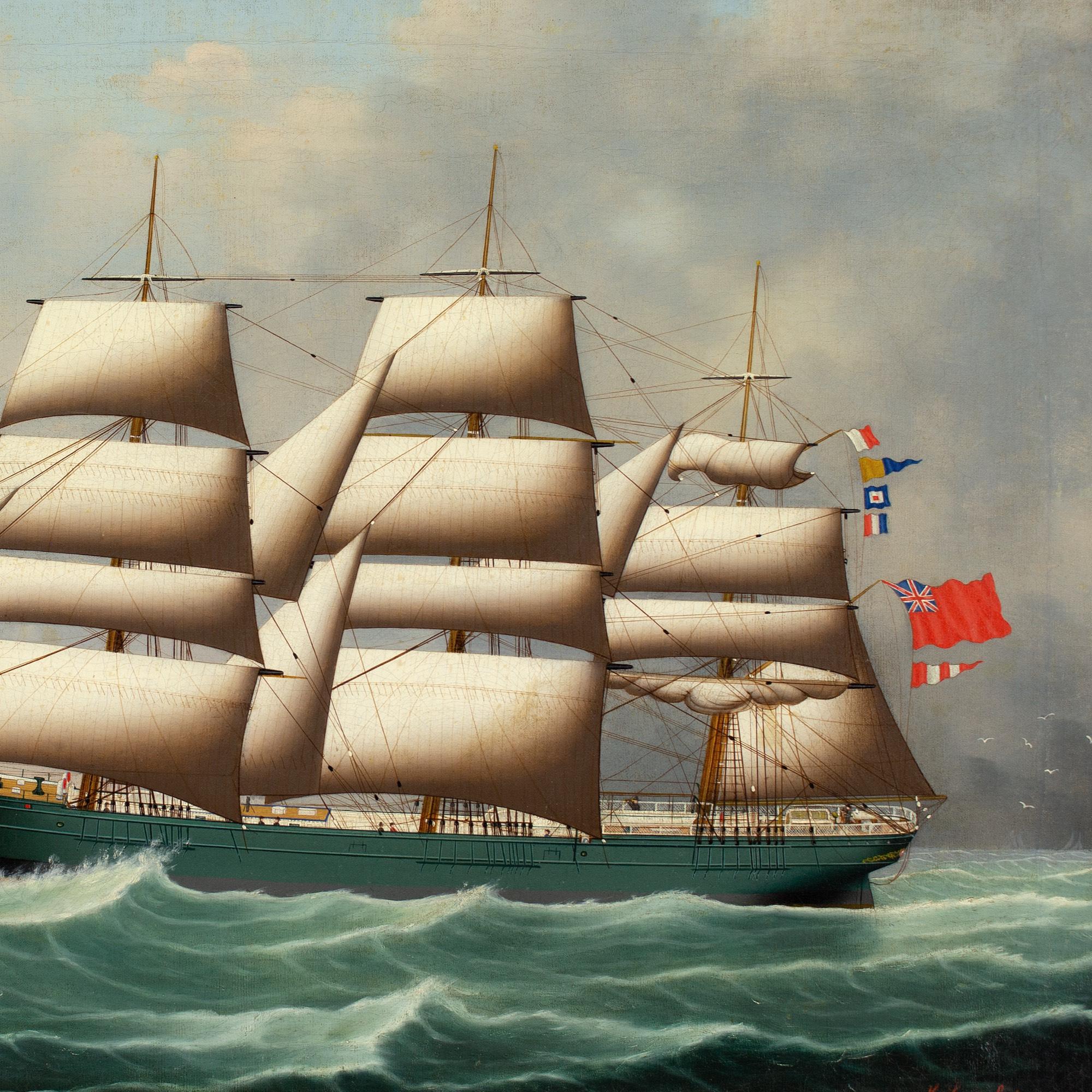 Henry Loos, Ritratto di una nave britannica a tre alberi con armo pieno 6