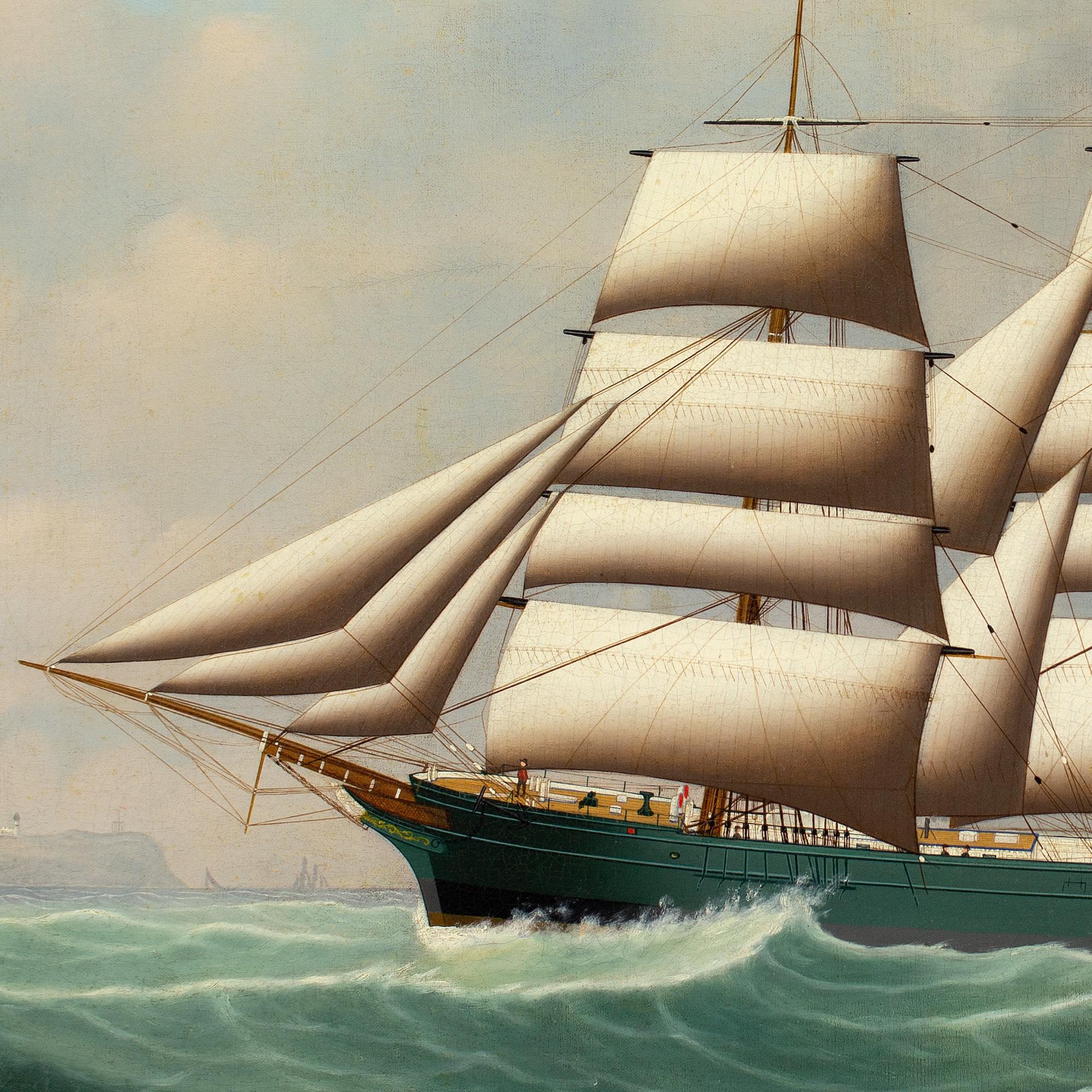 Henry Loos, Ritratto di una nave britannica a tre alberi con armo pieno 7