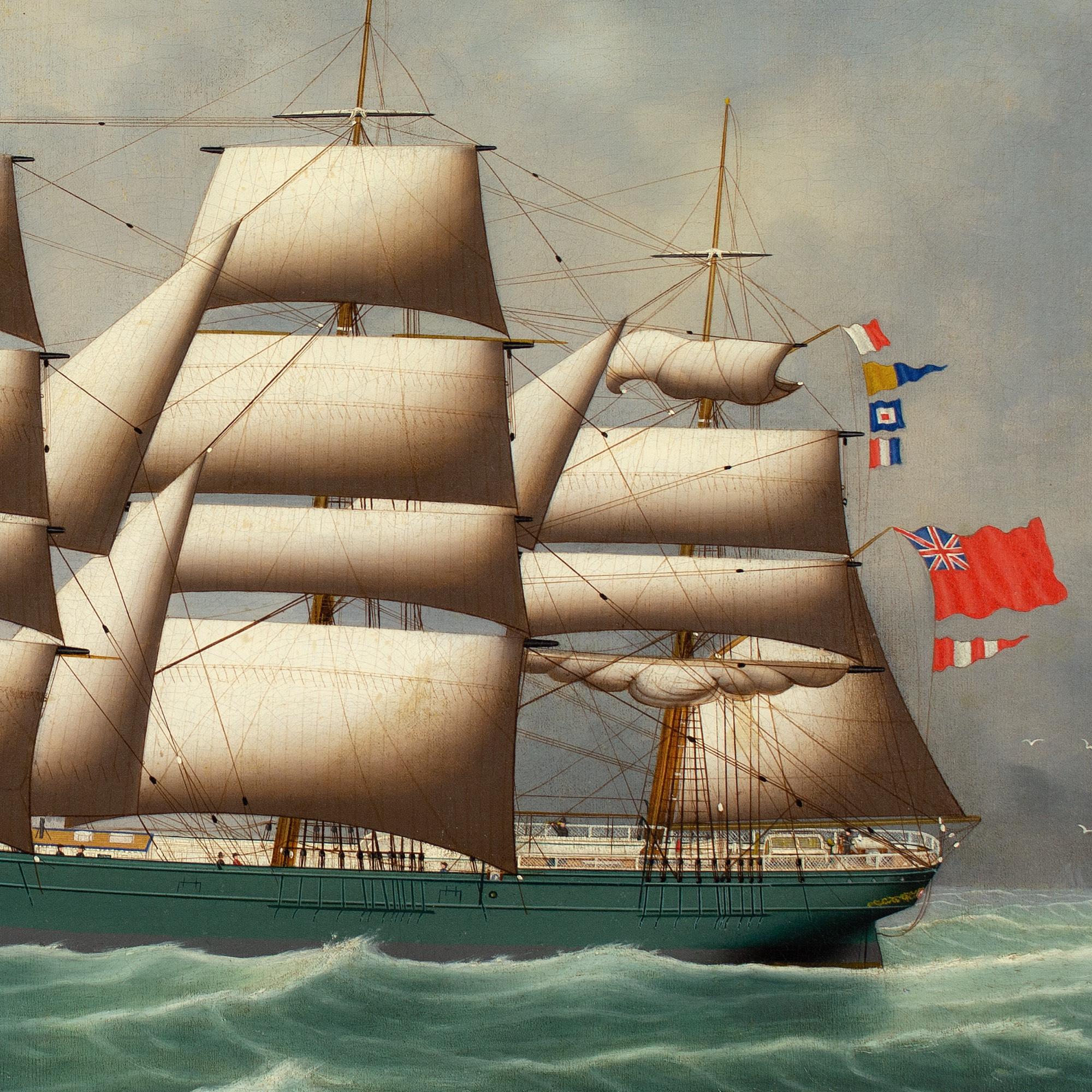 Henry Loos, Ritratto di una nave britannica a tre alberi con armo pieno 8