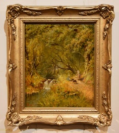 Oil Painting by Henry Maidment "The Path by the River"