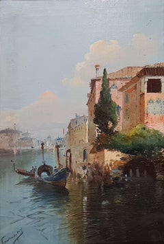 Le Grand Canal et Santa Maria Della Salute, Venise.