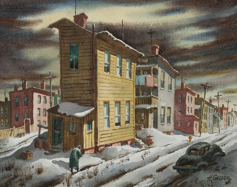 Henry Martin Gasser Winter Street For Sale at 1stDibs