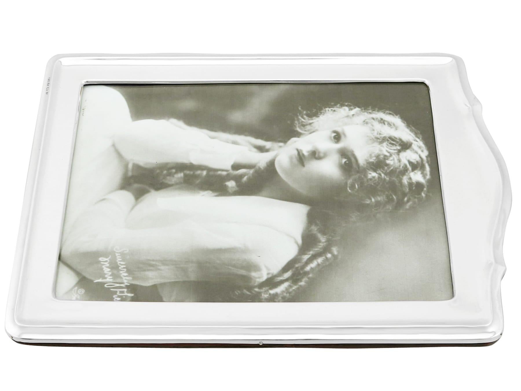 Henry Mathews Antiker Fotorahmen aus Sterlingsilber im George-V-Stil im Angebot 1