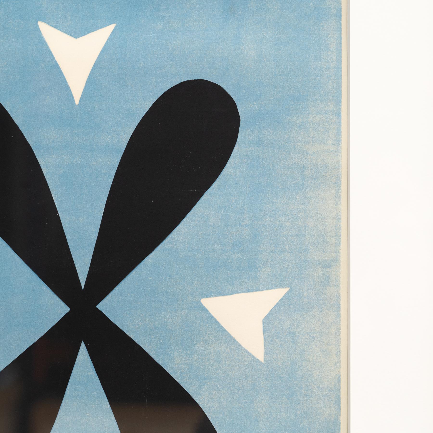 Henry Matisse's 'Fleur à Quatre Pétales': Limited Edition Lithograph, circa 1970 For Sale 3