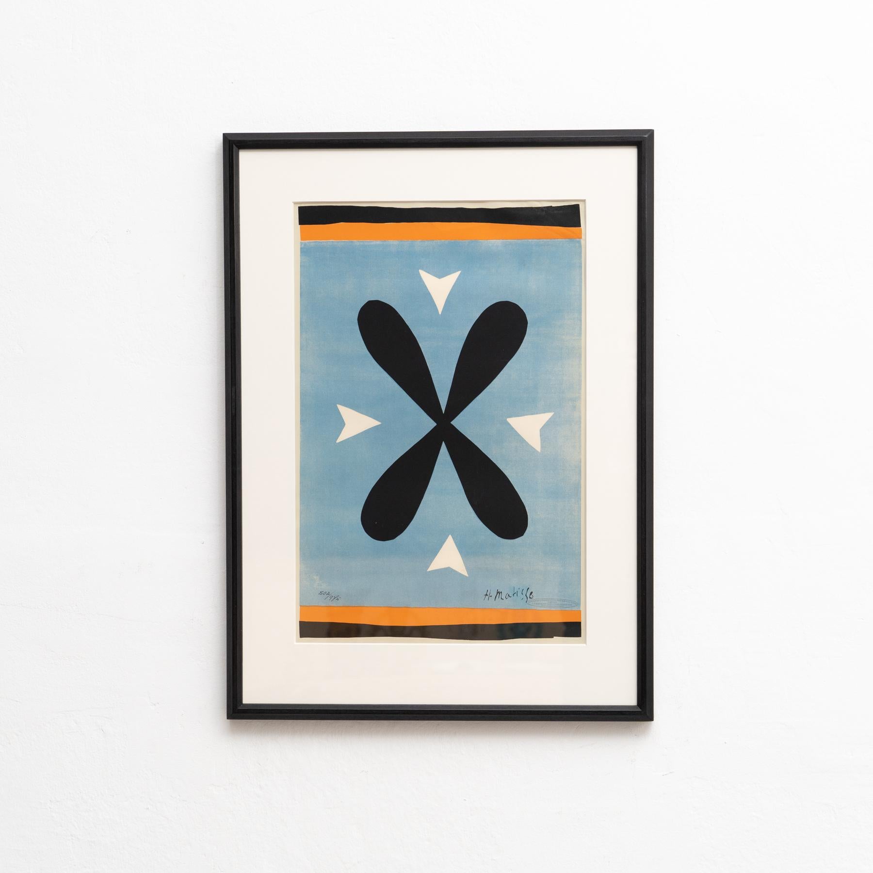 Elevate your art collection with this exquisite framed lithograph, featuring Henry Matisse's iconic piece 