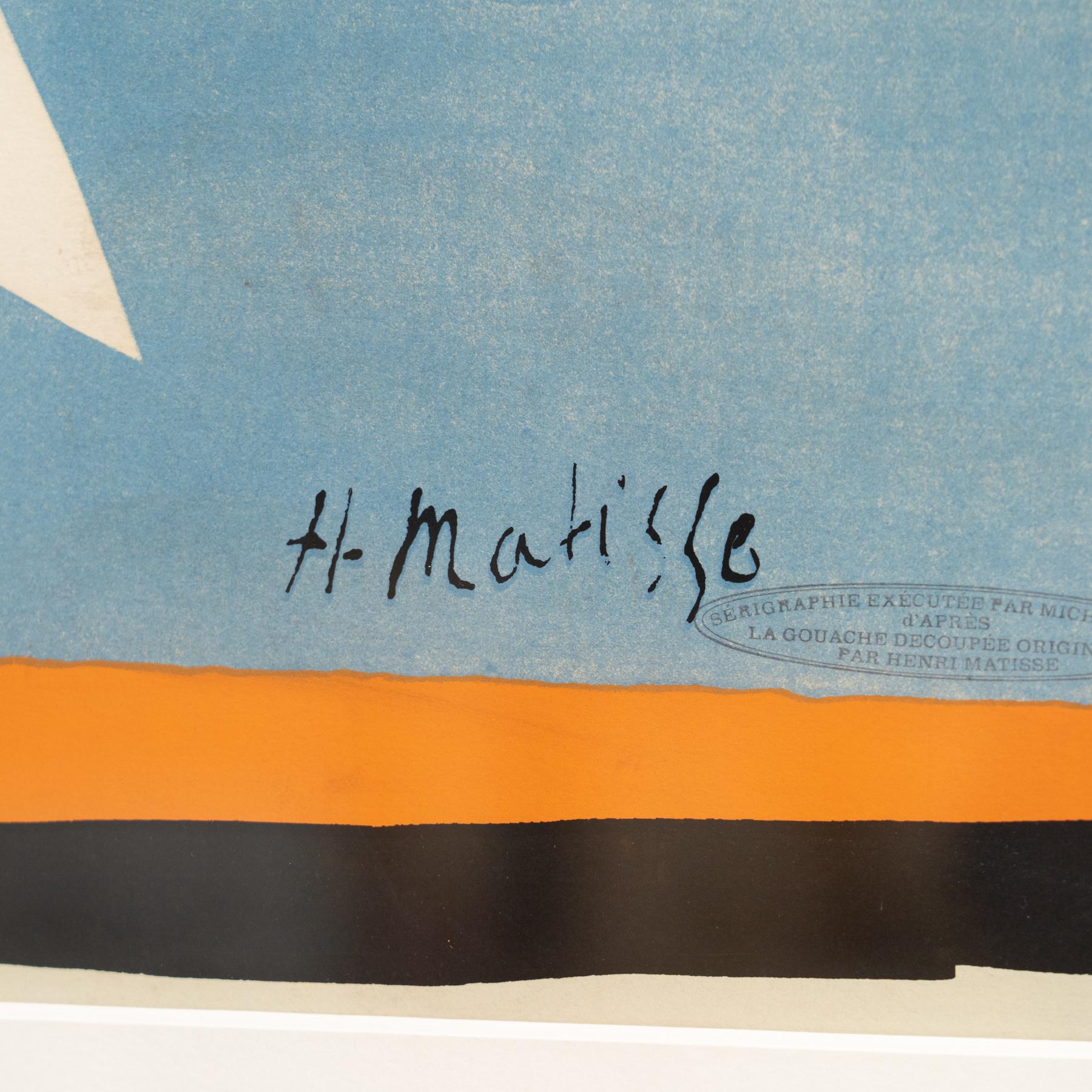 Paper Henry Matisse's 'Fleur à Quatre Pétales': Limited Edition Lithograph, circa 1970 For Sale